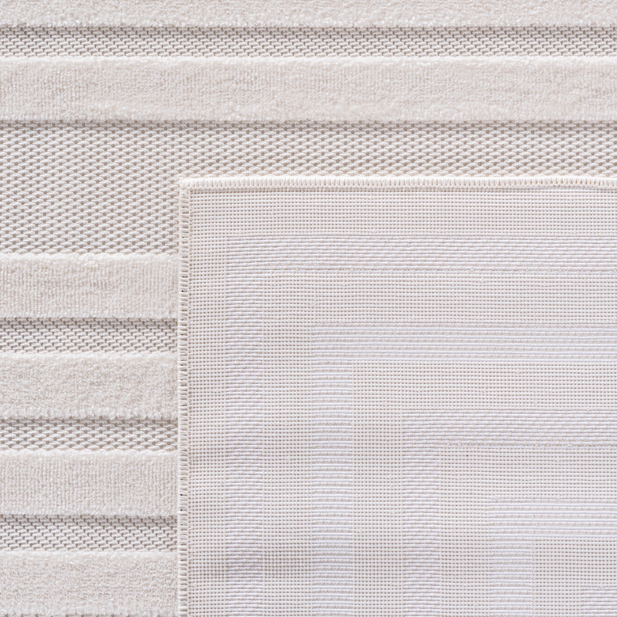 Ayyildiz Teppiche Teppich »DOHA 1653«, rechteckig, 4 mm Höhe, 3D Hoch-Tief-Effekt, leichter Kurzflor, Läufer, In- und Outdoor