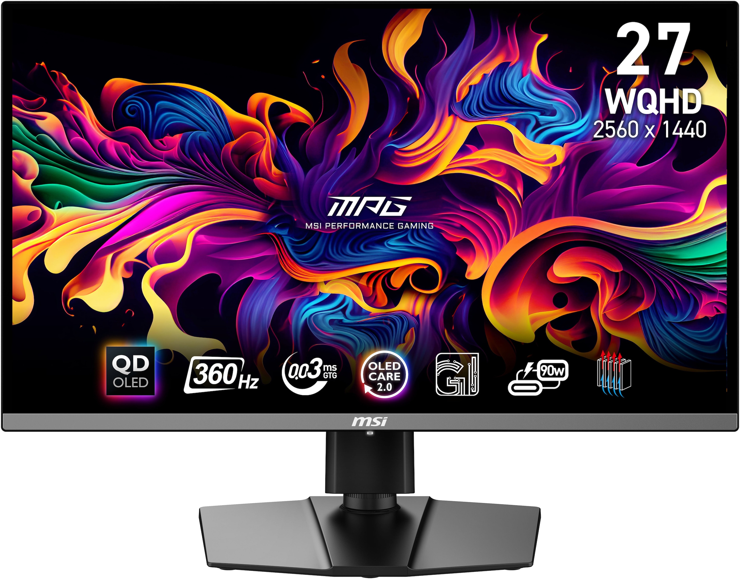 MSI Gaming-Monitor »MPG 271QRX QD-OLED« 67 cm/27 ″  2560 x 1440 px WQHD 0,03 Reaktionszeit 360 Hz