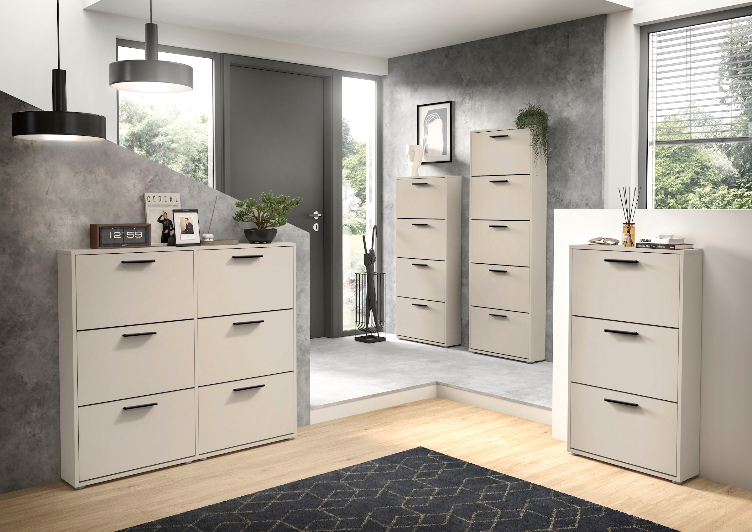 HBZ Schuhkipper »Sam Schuhkipper, Schuhschrank BxHxT 59x136x17 cm« 1 Stk. tlg. Breite 59cm, FSC-Mix Credit