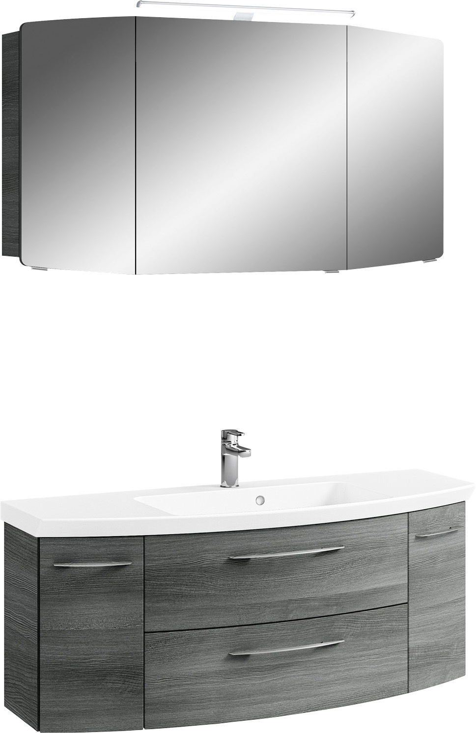 Saphir Badmöbel-Set »Cassca Sprint 2-teilig Mineralmarmor-Waschtisch mit LE günstig online kaufen