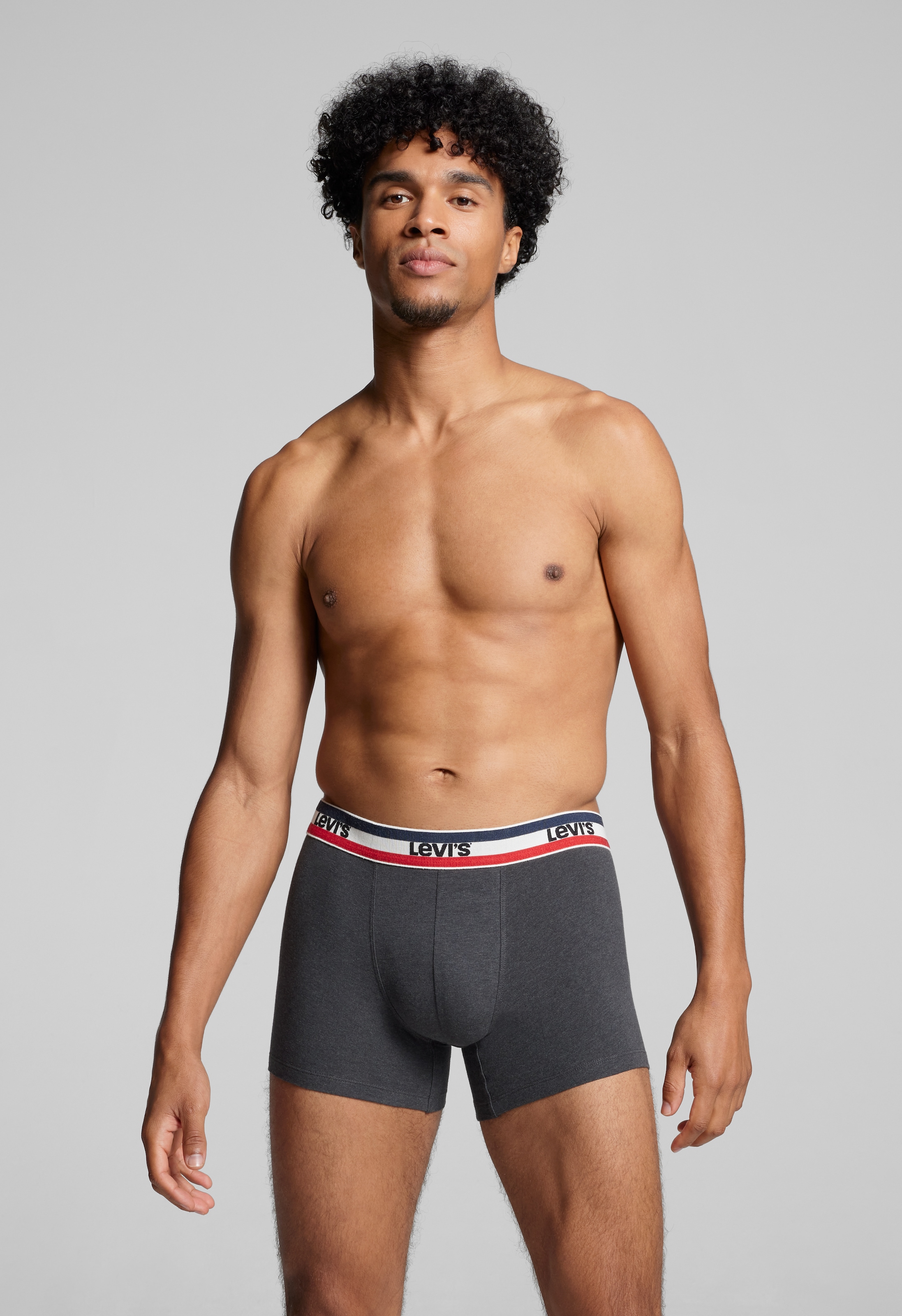 Levi's® Boxershorts »LEVIS MEN SPW LOGO BOXER BRIEF ORG 2P«, (Packung, 2er Pack), mit breitem Logobund