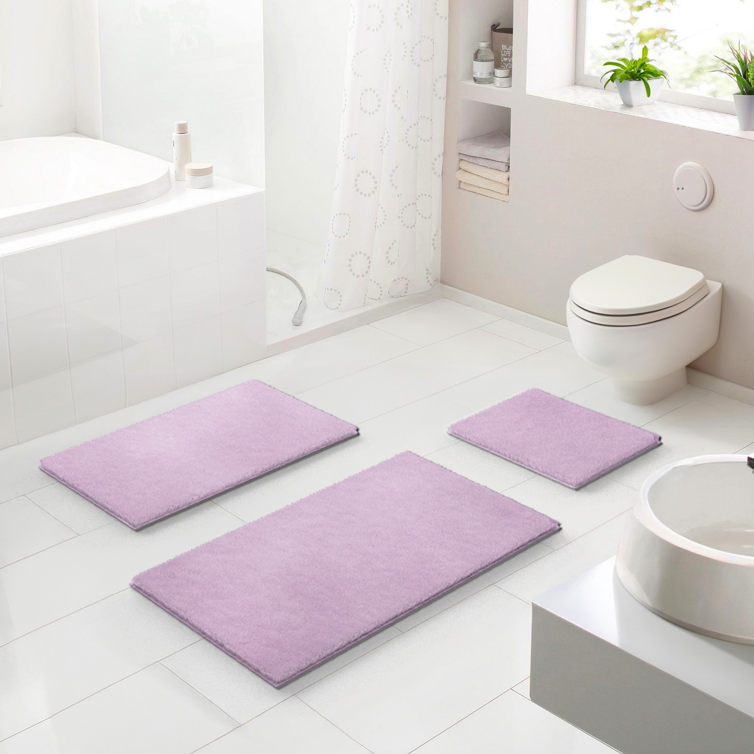 GRUND Badematte »Molena« Höhe 28 mm rutschhemmend beschichtet fußbodenheizungsgeeignet Hoher LUXURYSOFT-Flor aus Polyester, 5 Jahre Garantie...