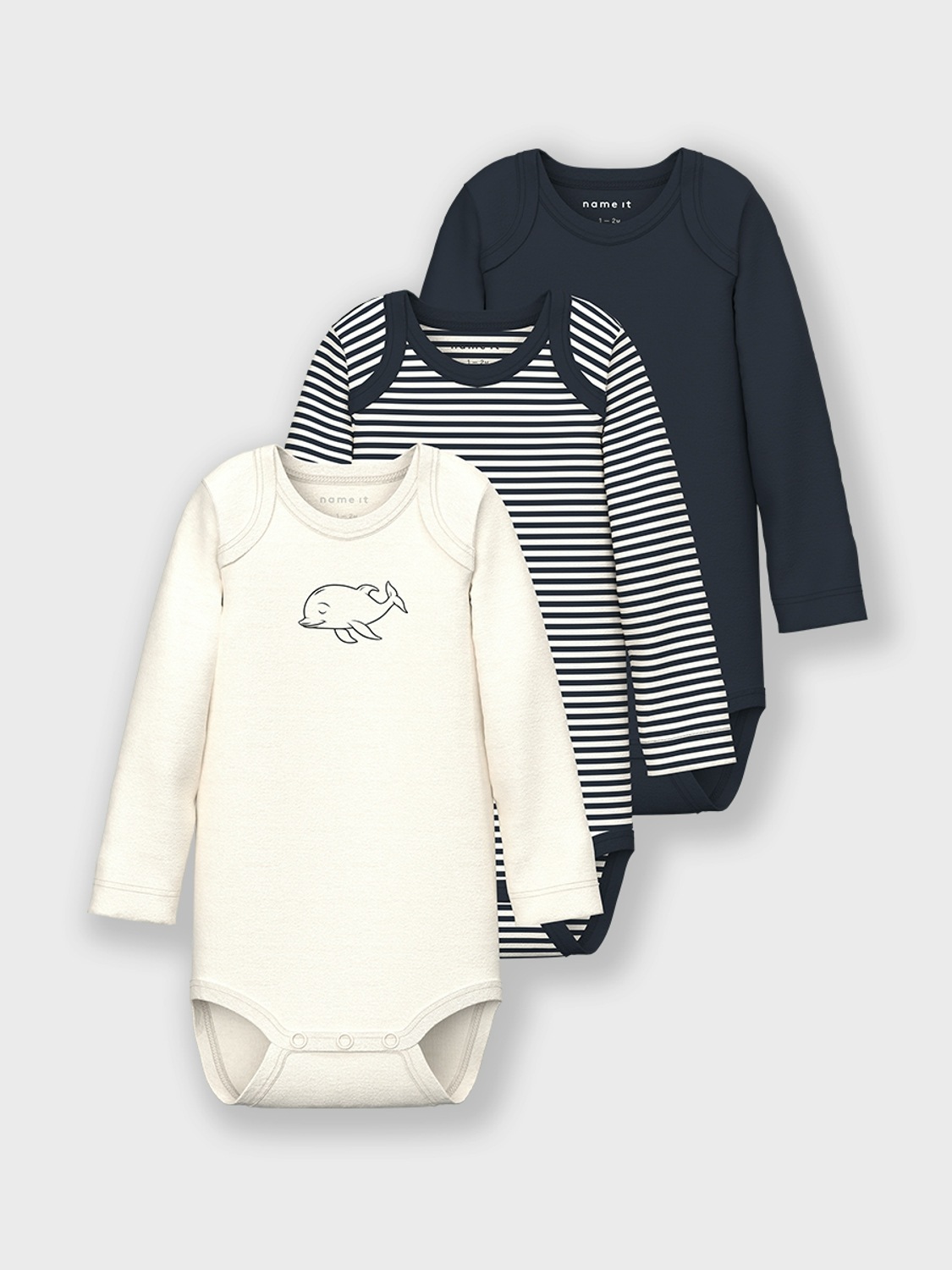 Name It Body »Nbnbody 3P Ls Y/D Core 2 Noos« Packung, 3 Stk.