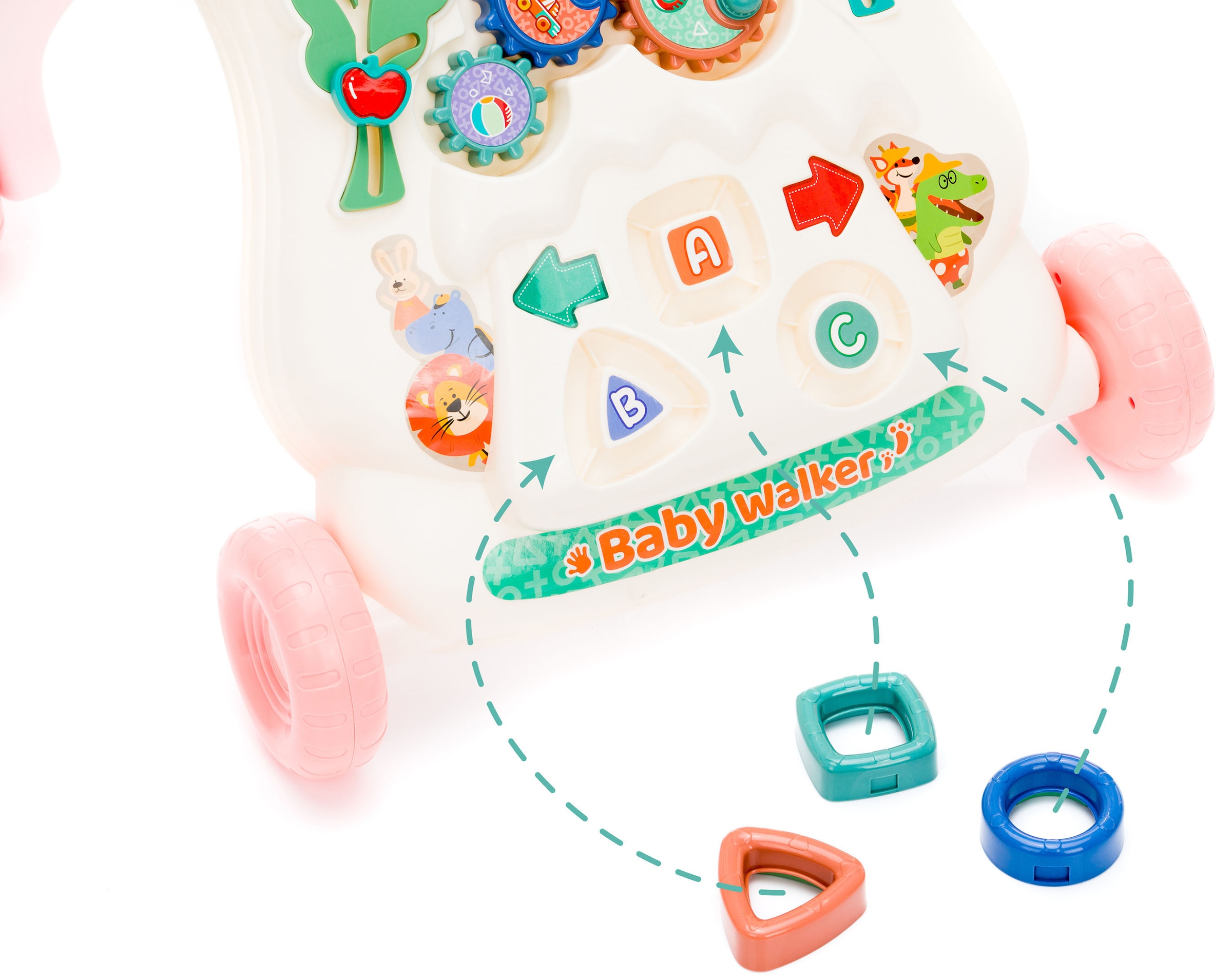 Fillikid Lauflernhilfe »Babywalker, altrosa«