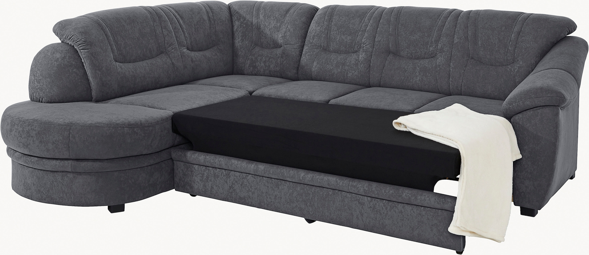 sit&more Ecksofa »Savoni L-Form«, wahlweise mit Bettfunktion