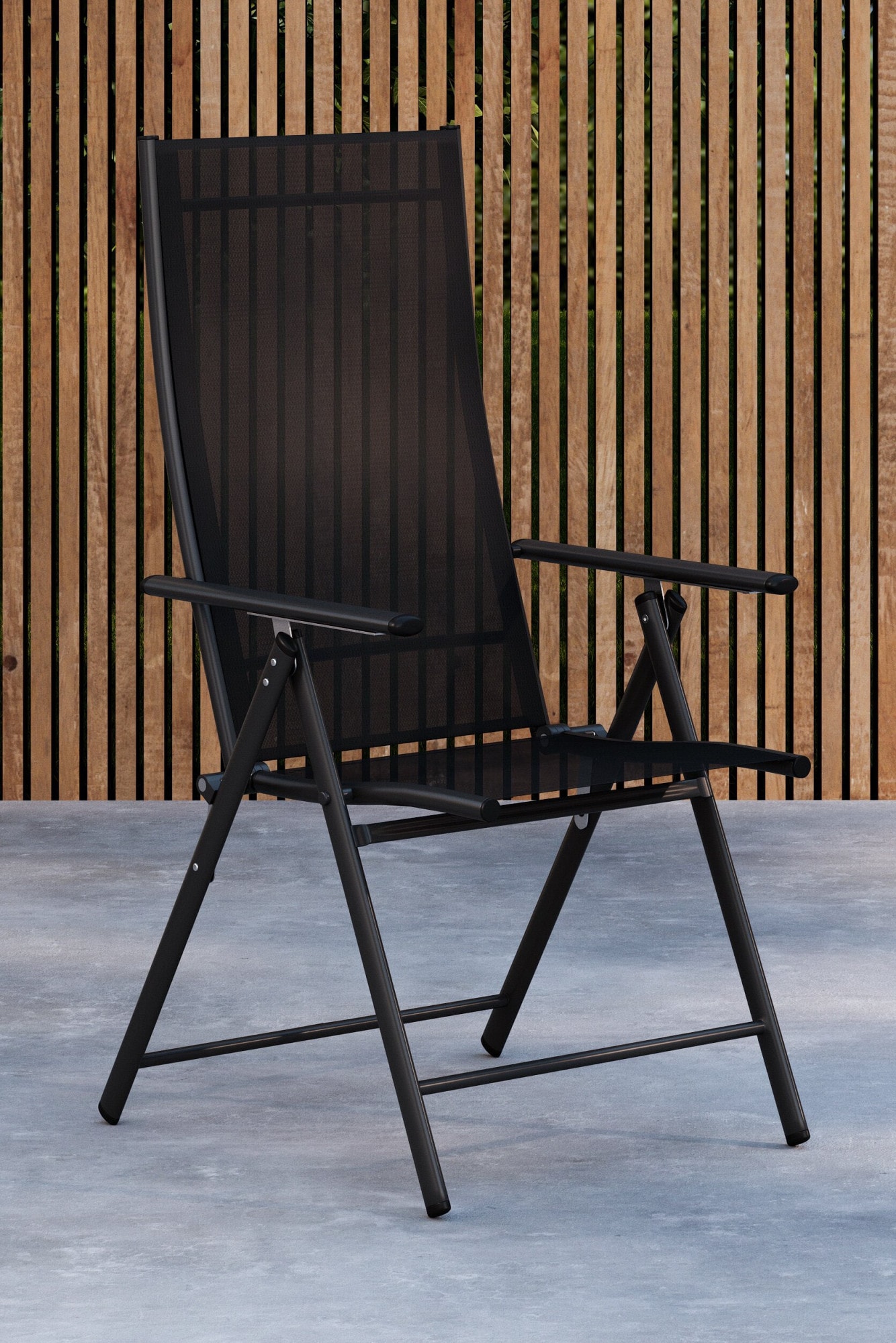 Venture Home Gartenstuhl »Levanzo, 2er-Set Gartenstühle klappbar, belastbar bis 110 kg« () Stuhlset, Stahlrahmen, Textilene-Sitz, klappbar, verstellbare Lehne