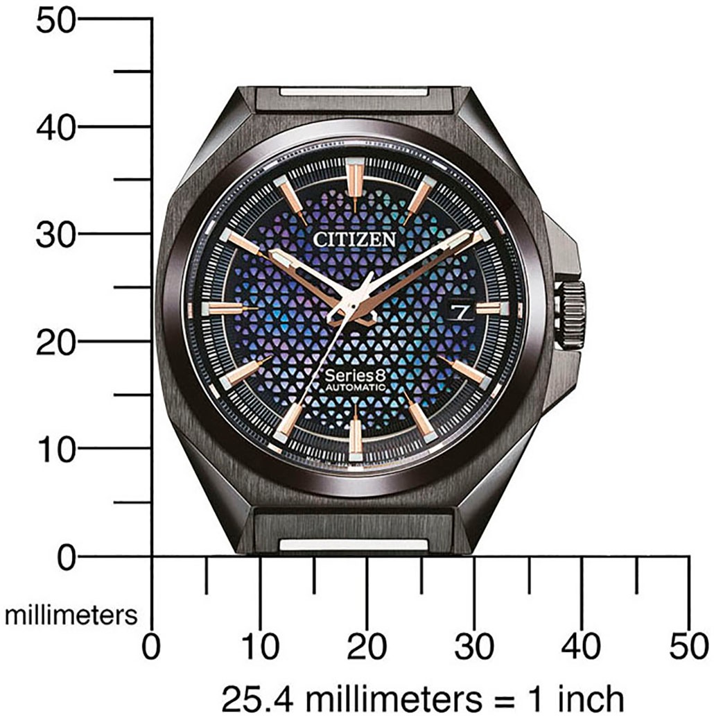 Citizen Automatikuhr »Series 8«, Armbanduhr, Mechanische Uhr, Herrenuhr, Saphirglas, Edelstahlarmband