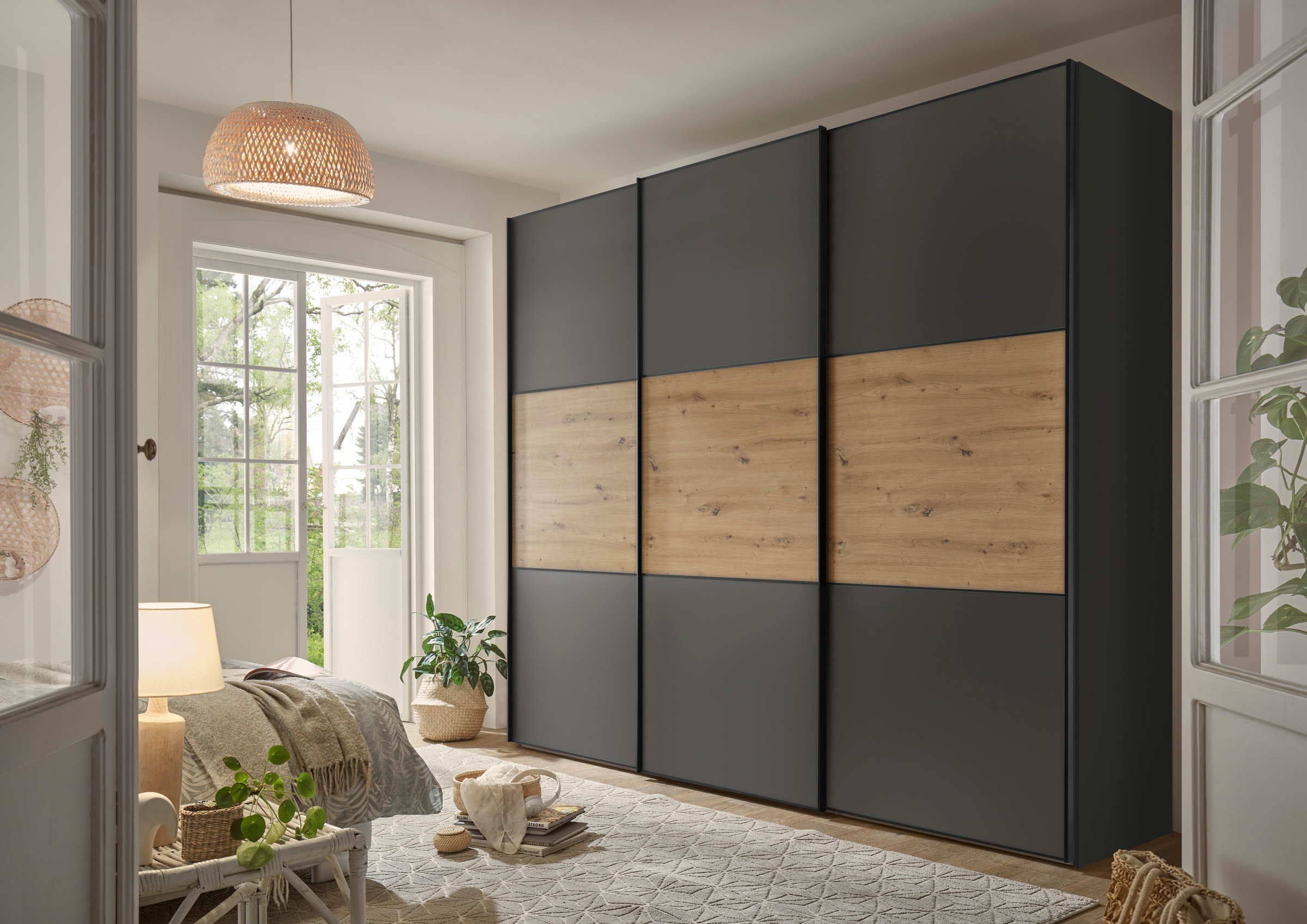 STAUD Schwebetürenschrank »Includo, Made in Germany«, mit vier verschiedenen Ausstattungsvarianten