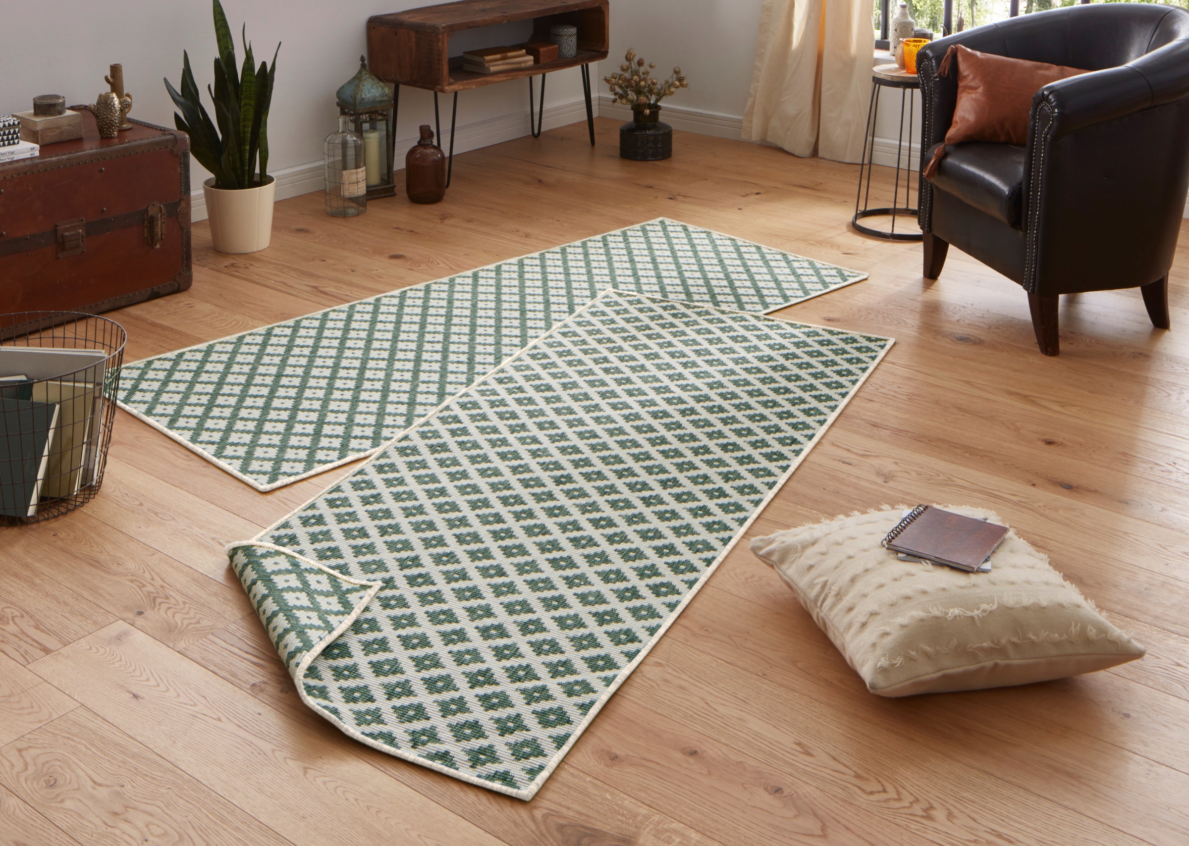 NORTHRUGS Teppich »Nizza Wendeteppich«, rechteckig, 5 mm Höhe, In-& Outdoor günstig online kaufen