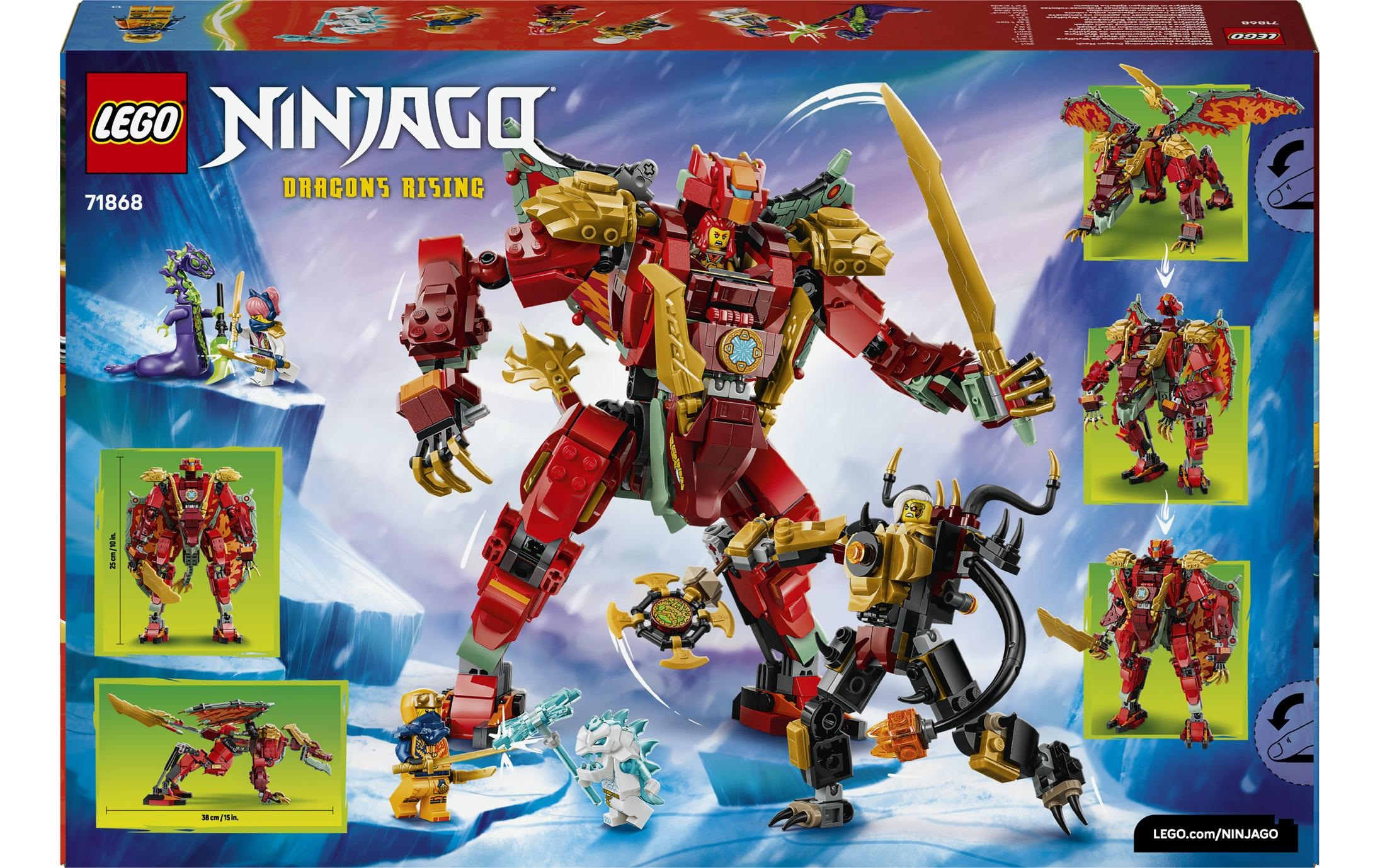 LEGO® Konstruktionsspielsteine »Wyldfyres Drachenmech (71868), LEGO Ninjago« Made in Europe