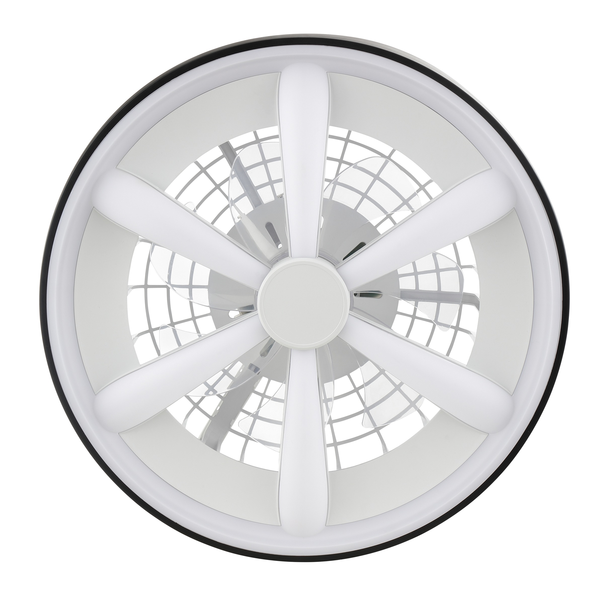 Brilliant LED Deckenleuchte »Gaiano«, 1 flammig, Ø 48cm mit Ventilator, 6400 lm, dimmbar, RGB, 2700-6500 K