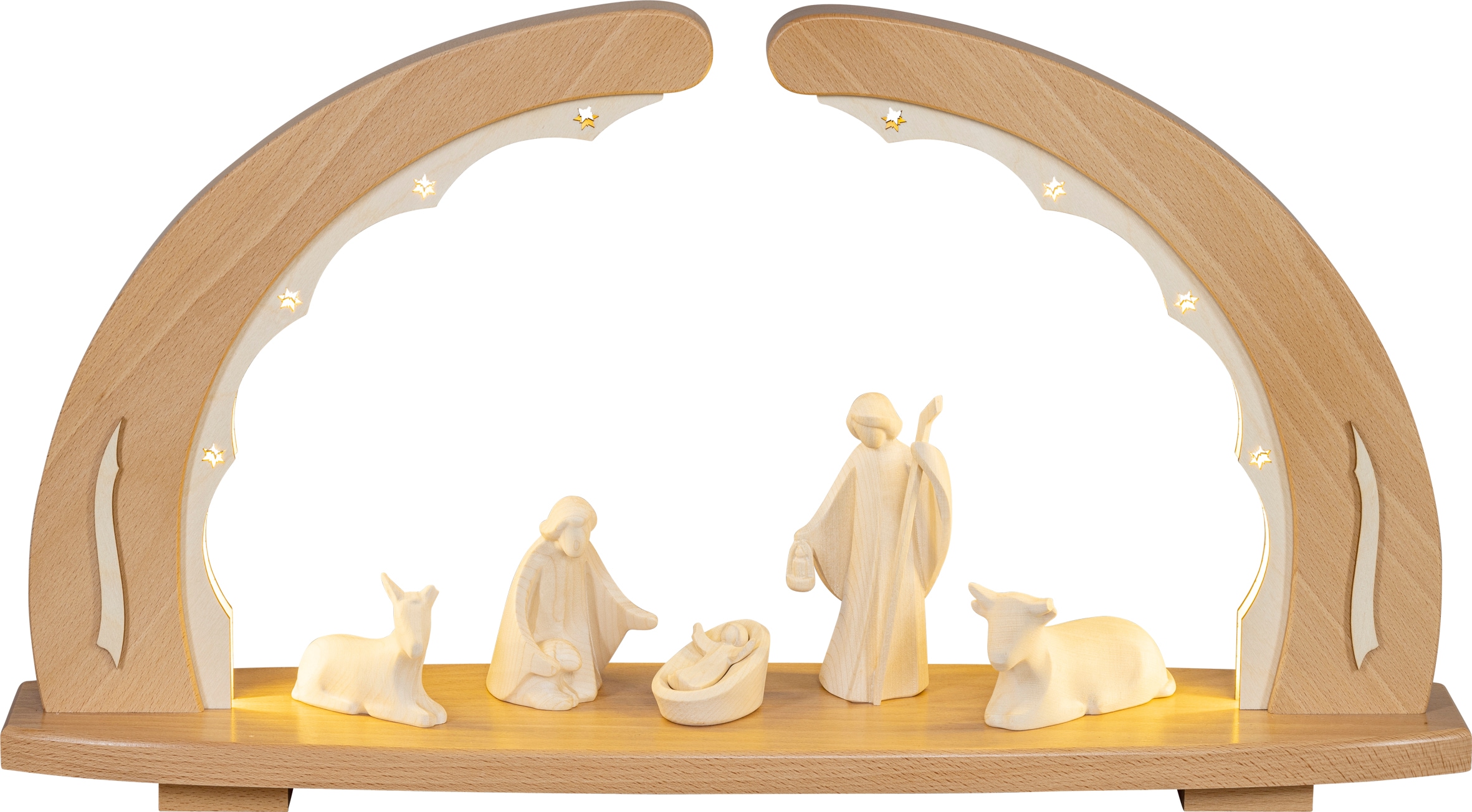 SAICO Original LED Schwibbogen »Lichterbogen, Christi Geburt mit Figurengru günstig online kaufen