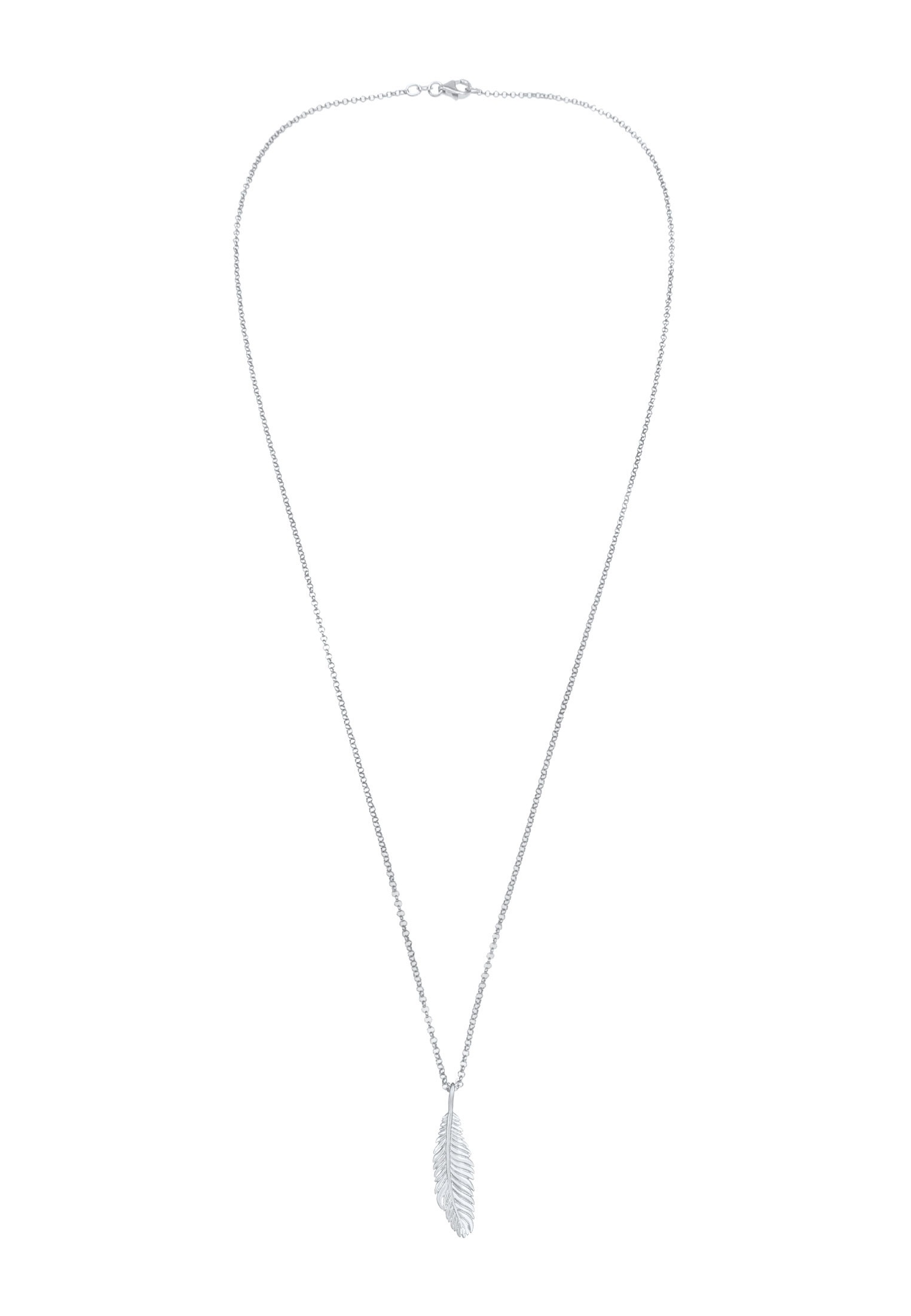 Kuzzoi Kette mit Anhänger »Herren Feder Vogel 925 Silber«