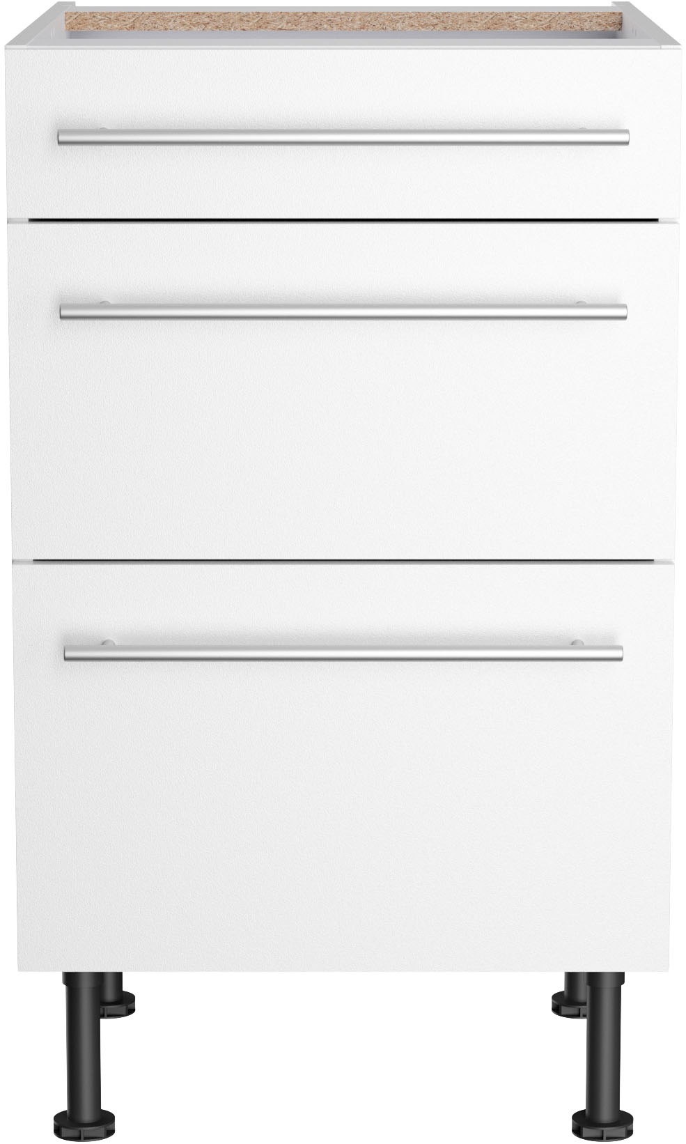 KOCHSTATION Unterschrank "KS-Bern2" Breite 50 cm, 1 Schubkasten, 2 Auszüge günstig online kaufen