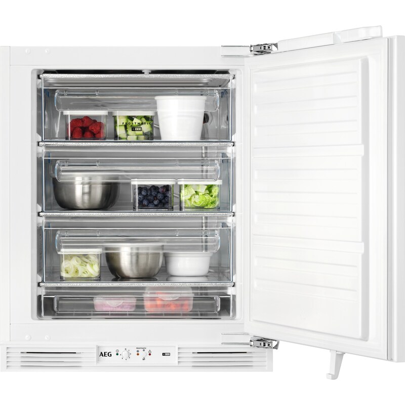 AEG Einbaugefrierschrank 6000 »OAB6I82EF« 81, 9 cm hoch 59, 6 cm breit SpaceSmart Combo: Optimale Lebensmittelkühlung Weiß Frostmatic:...