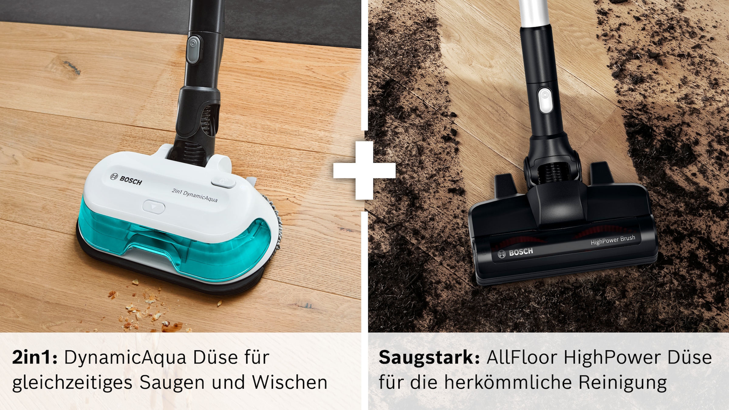 BOSCH Akku-Stielstaubsauger »BSS712XHYG« HEPA Filter, rotierende Wischpads, 2 Akkus, Schnellladegerät