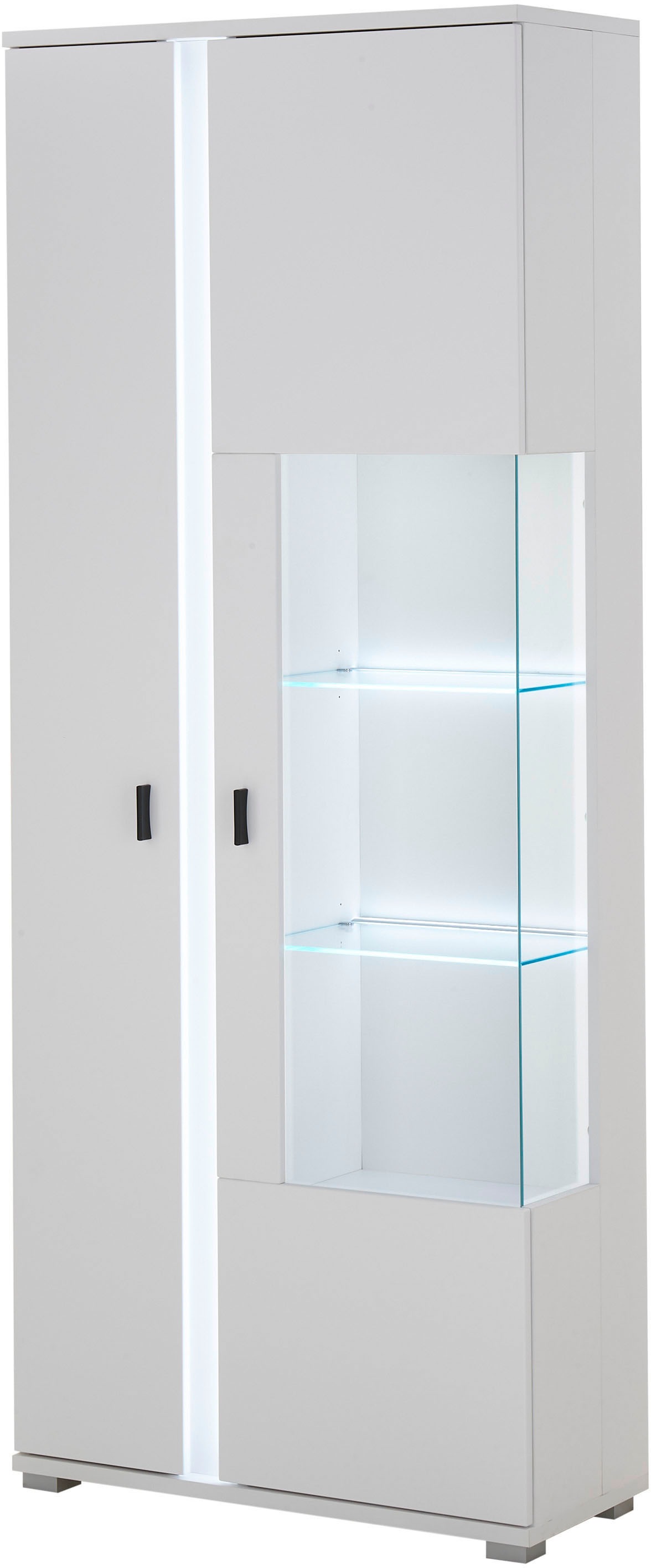INOSIGN Vitrine "LONG ISLAND, Stauraumvitrine", (1 St.), in moderner Trendf günstig online kaufen