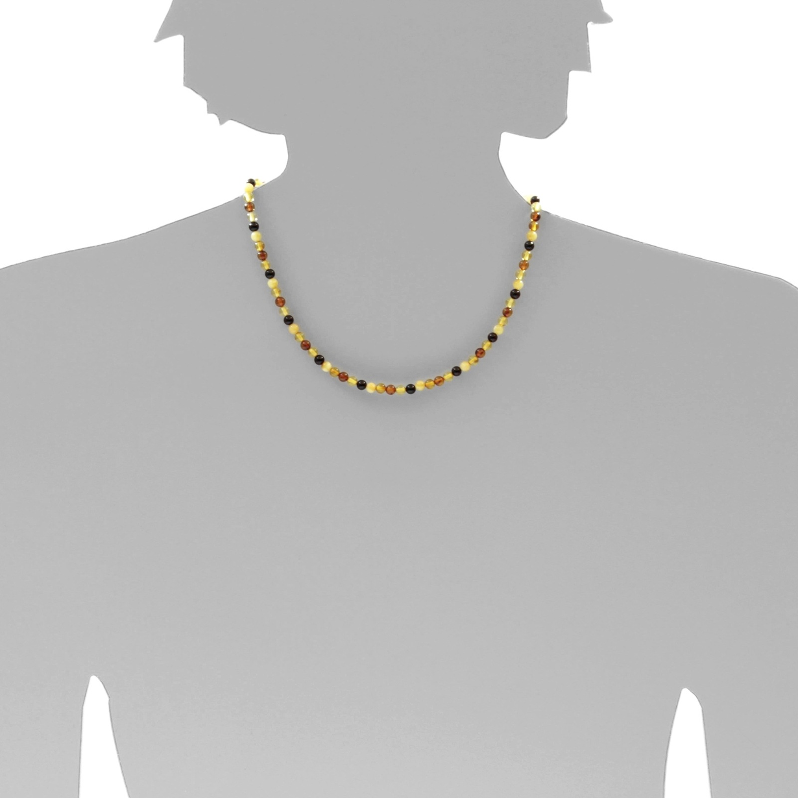 OSTSEE-SCHMUCK Gliederkette »Ostsee-Schmuck Kette Kugel 4 mm Kette Kugel 4 mm«, (1 tlg.)