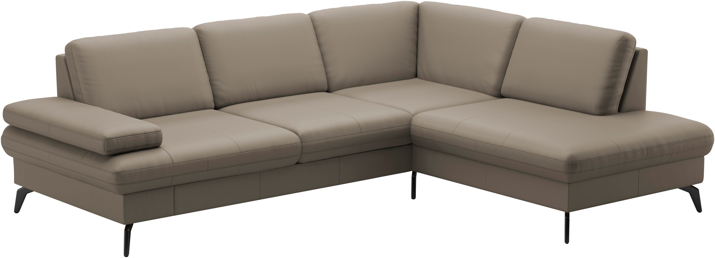 sit&more Ecksofa »Morris L-Form, inkl. Sitztiefenverstellung«, wahlweise mit Armteilverstellung, Bettfunktion & Bettkasten