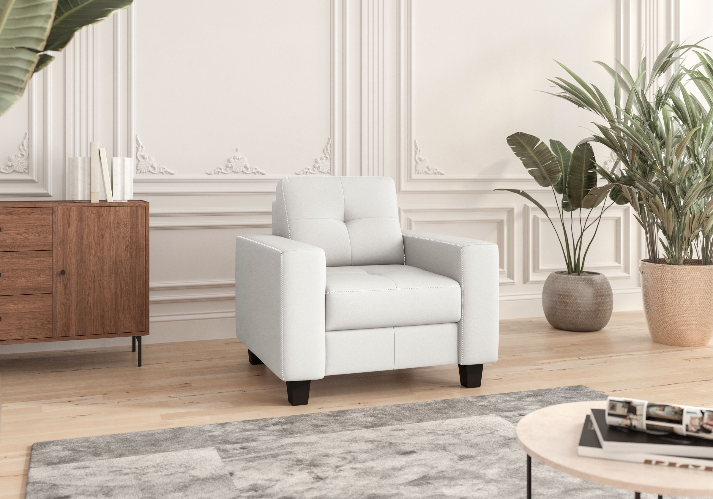 Places of Style Sessel »Varese«, Kreuznaht in beige günstig online kaufen