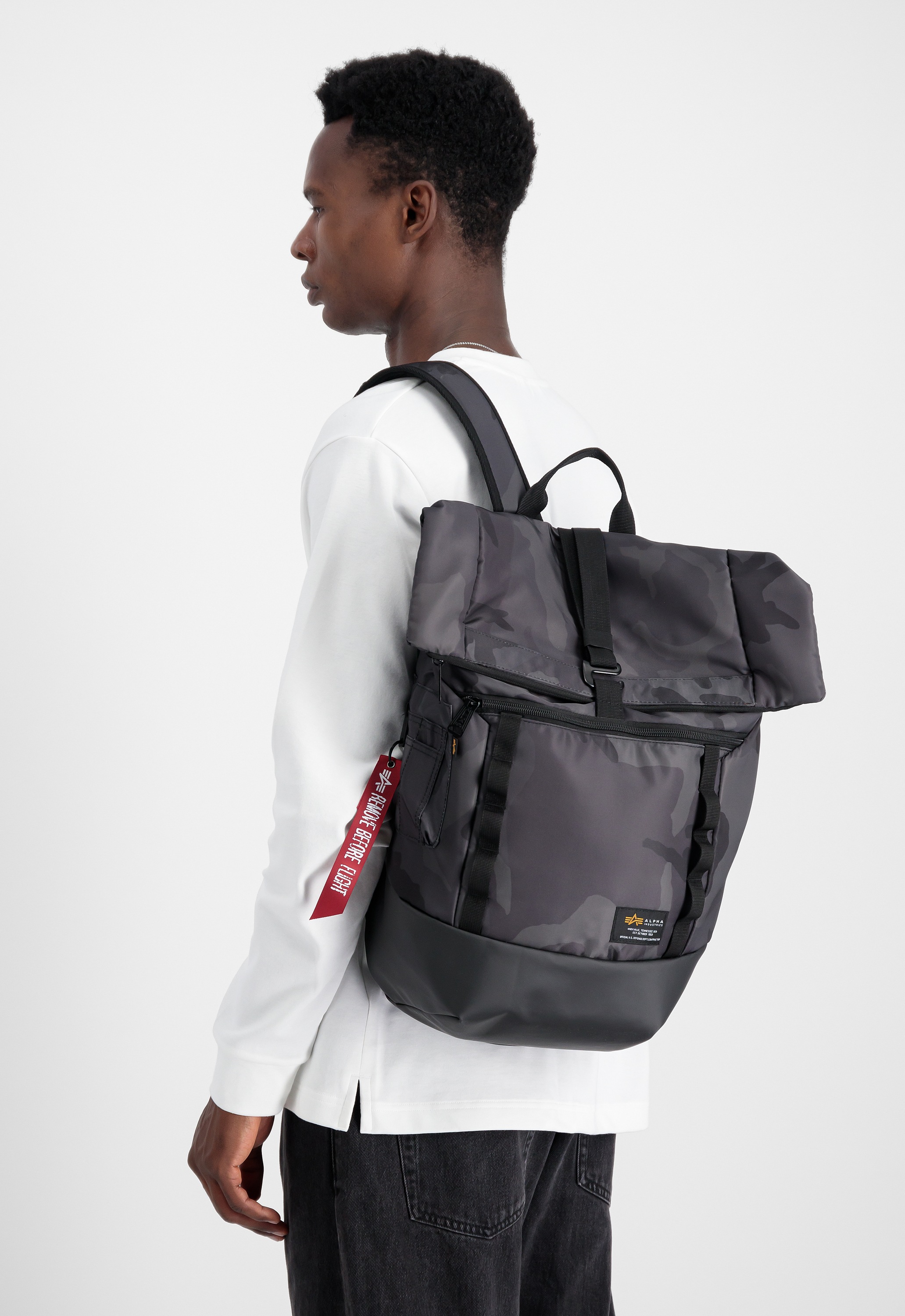 Alpha Industries Daypack »Alpha Industries Accessoires - Bags Crew Roll Top Bag Camo«
