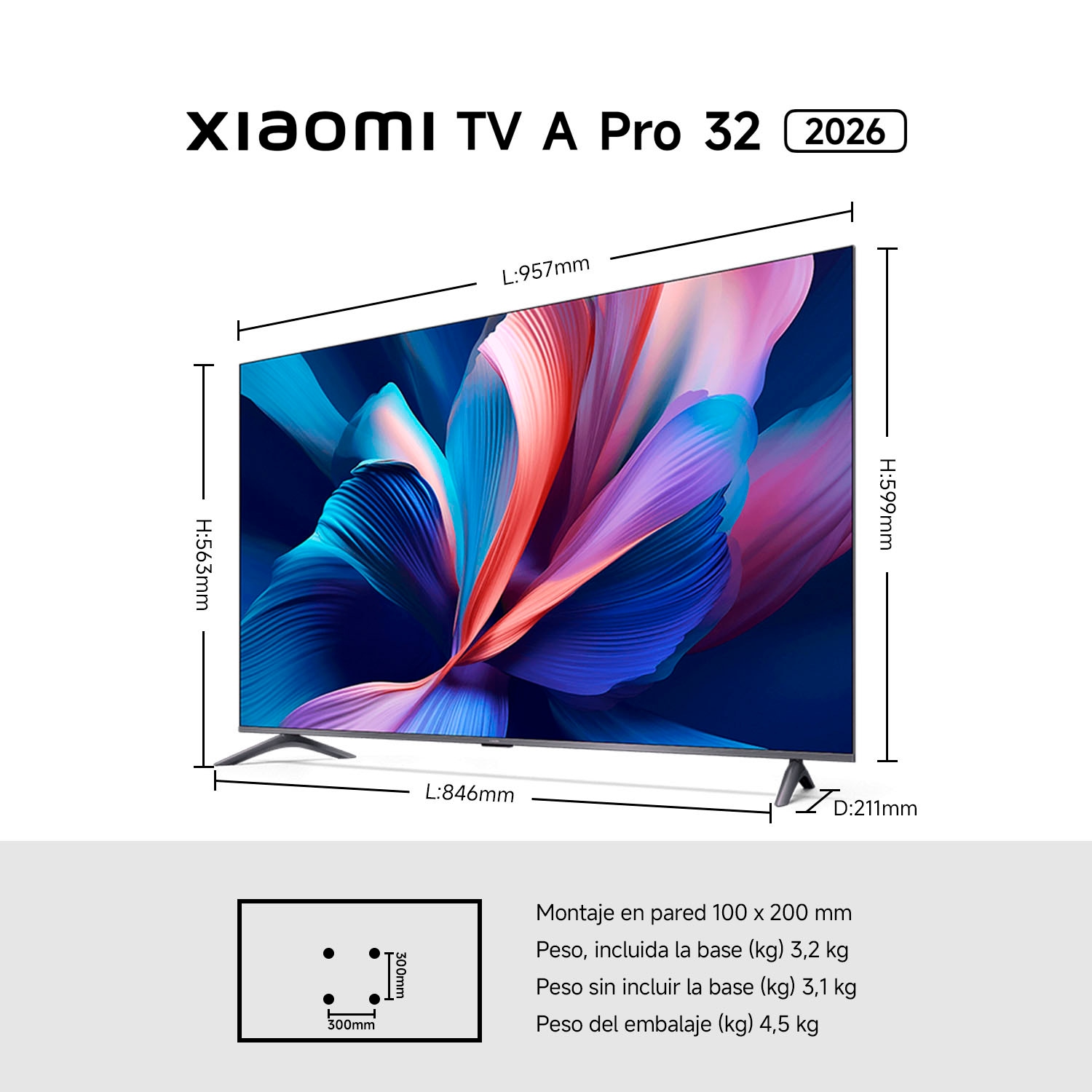 Xiaomi QLED-Fernseher »L32MB-APEU« 80 cm/32 ″ HD Smart-TV Xiaomi TV A Pro 32 (2026)