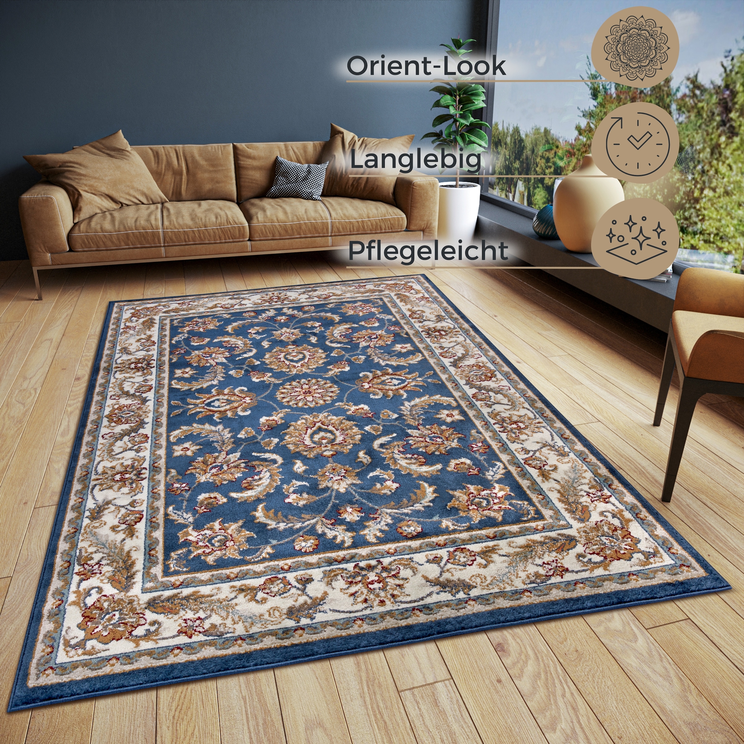 HANSE Home Teppich »Reni«, rechteckig, Orientalisch, Orient, Kurzflor, Wohnzimmer, Schlafzimmer, Esszimmer