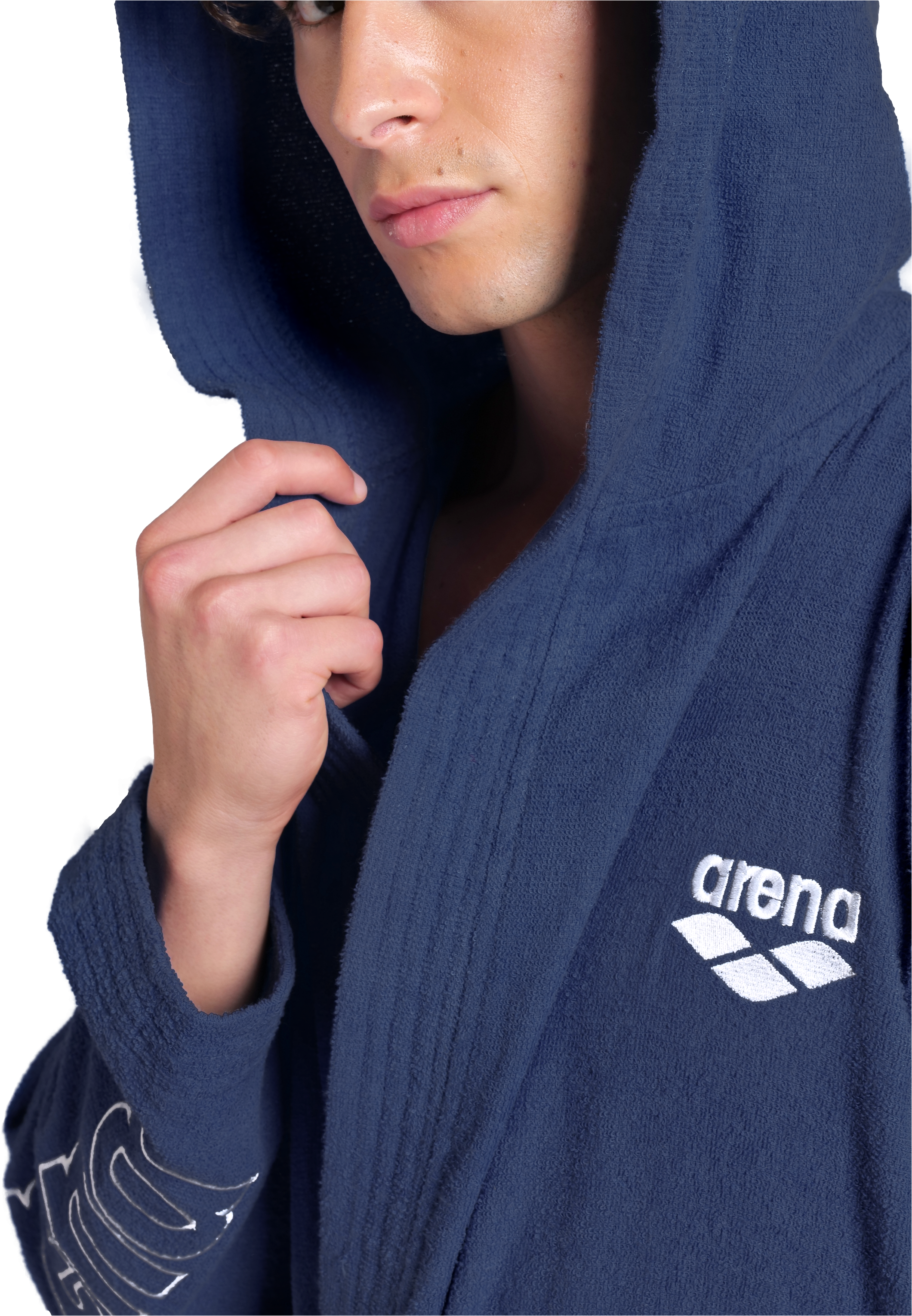 Arena Bademantel »arena Unisex Zeppelin Bademantel« 1 Stk. Schwimmbad, Sauna, Baumwolle, Unisex, weich, bequem, Kapuze, leicht