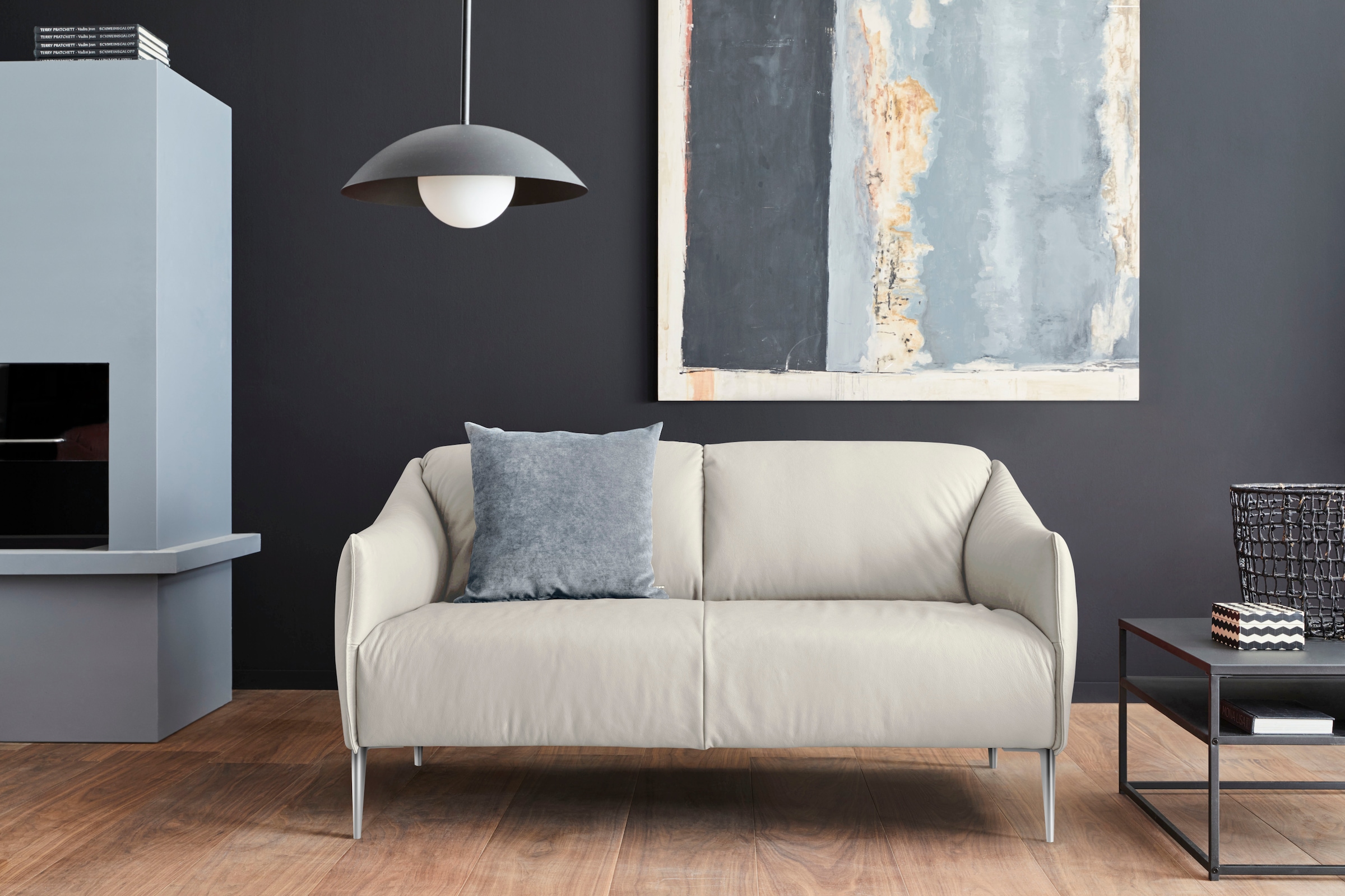 W.SCHILLIG 2-Sitzer »sally«, mit Metallfüßen in Chrom glänzend, Breite 154 cm