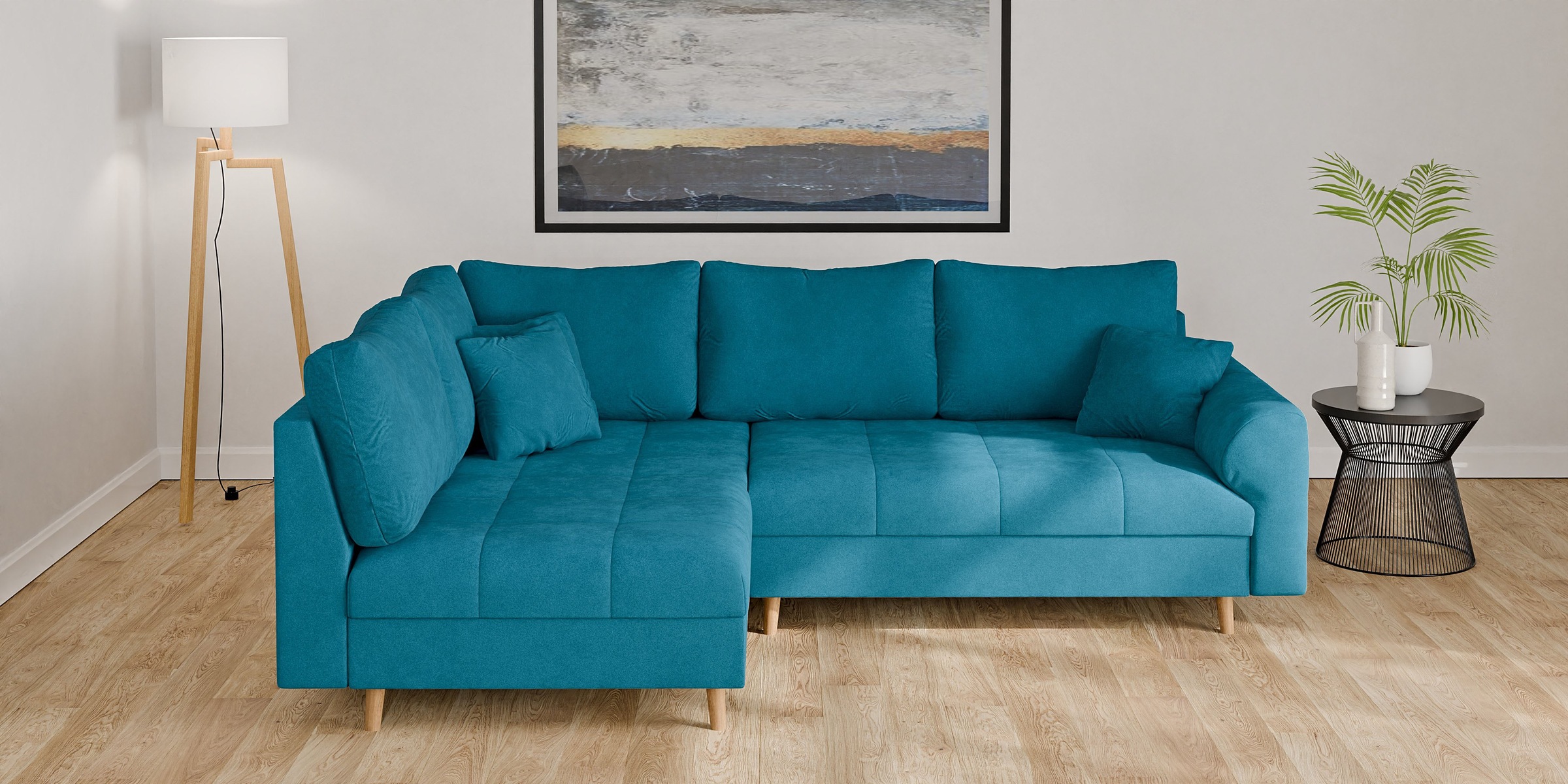 Home affaire Ecksofa »CHARRE L-Form mit Ottomane, Maße B/T/H: 231/161/81 cm günstig online kaufen