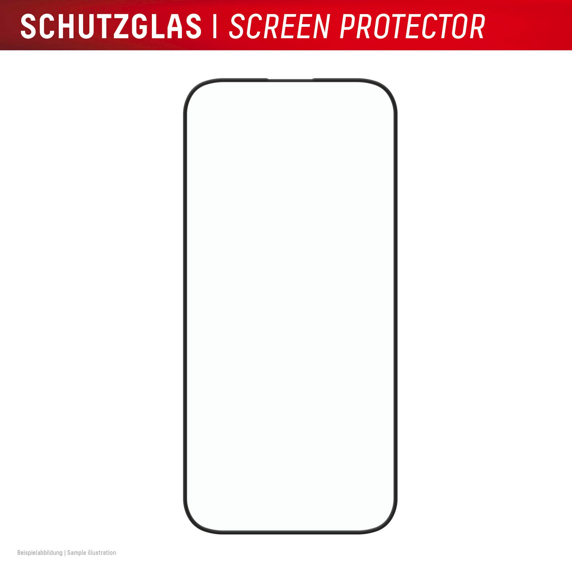 Displex Displayschutzglas »Premium Glass Full Cover Anti-Reflex«, für Apple iPhone 16 Pro, (1 St.), Displayschutzfolie, Schutzfolie, Bildschirmschutz, kratz- & stoßfest