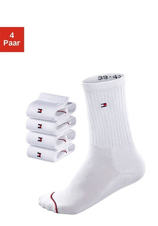 Tommy Hilfiger Socken, (4 Paar), mit Fußfrottee