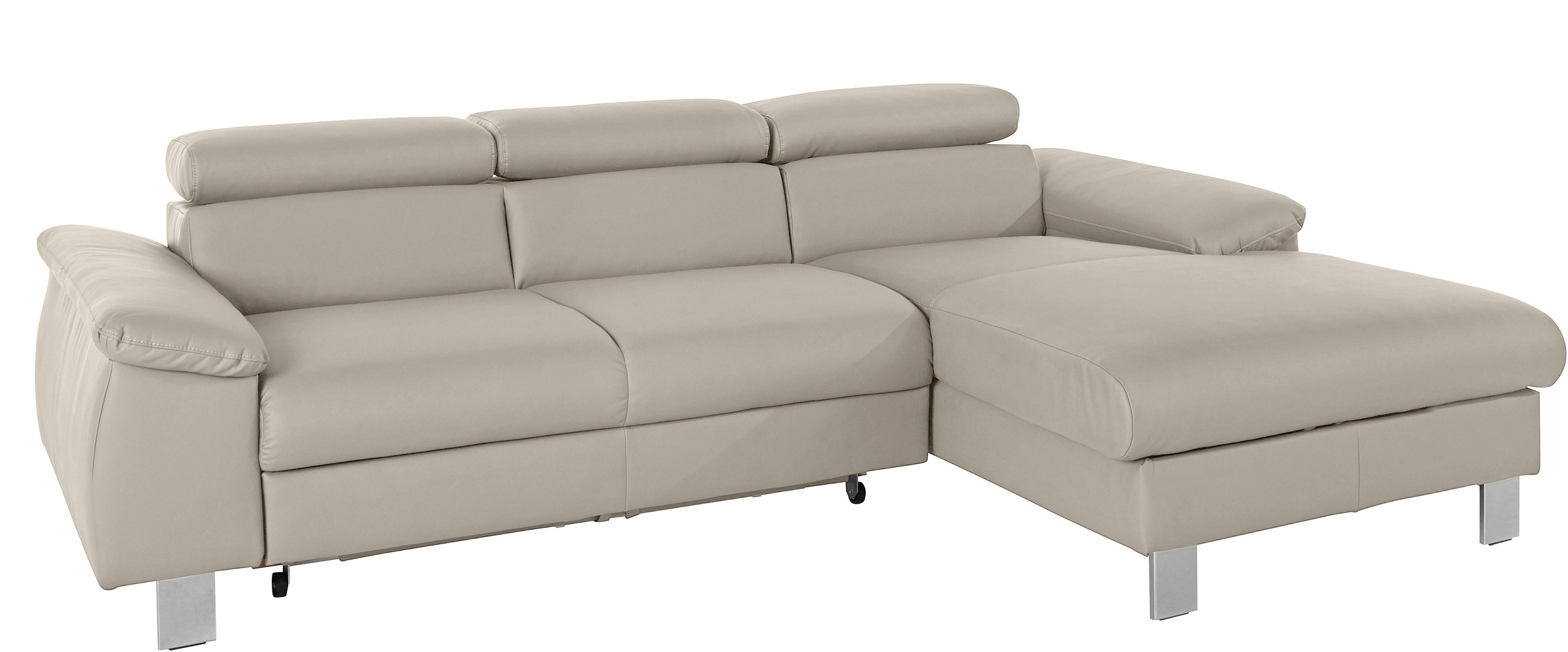COTTA Ecksofa »Komaris L-Form, B: 244 cm« mit Kopfteilverstellung, optional günstig online kaufen