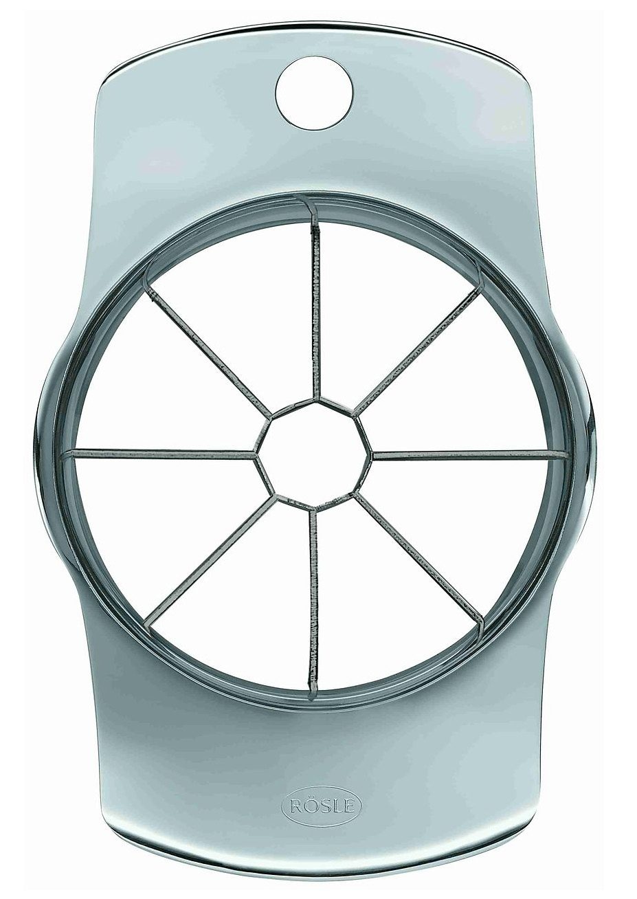 RÖSLE Obstschneider Apfel- und Birnenteile, hochwertige Klingen, mit Schutzdeckel