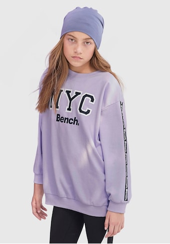 Bench. Sweatshirt, oversize - mit Logo-Print am Ärmel kaufen