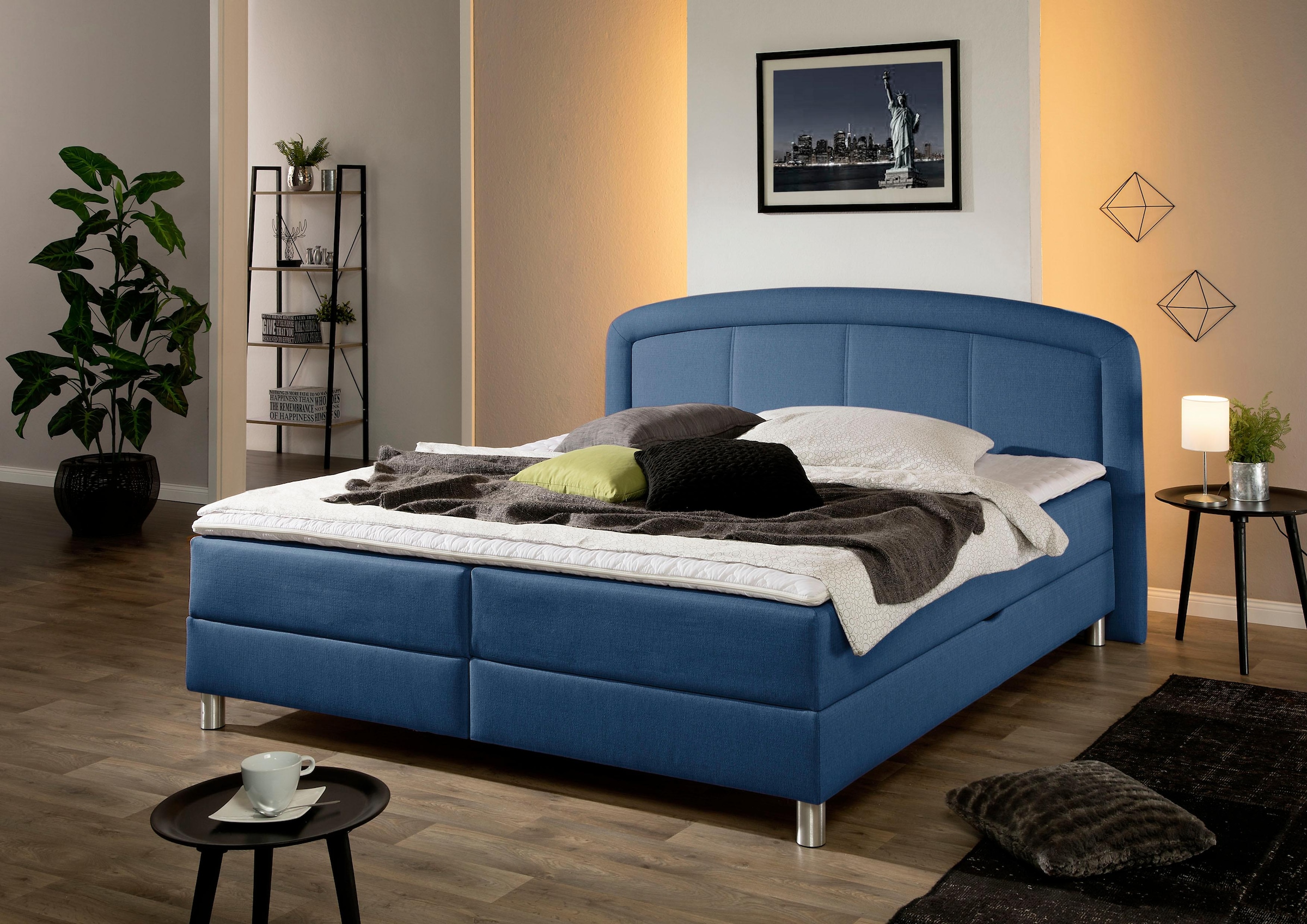 Maintal Polsterbett "Lucas" mit Bettkasten, in 4 Breiten und wahlweise 2 Ma günstig online kaufen