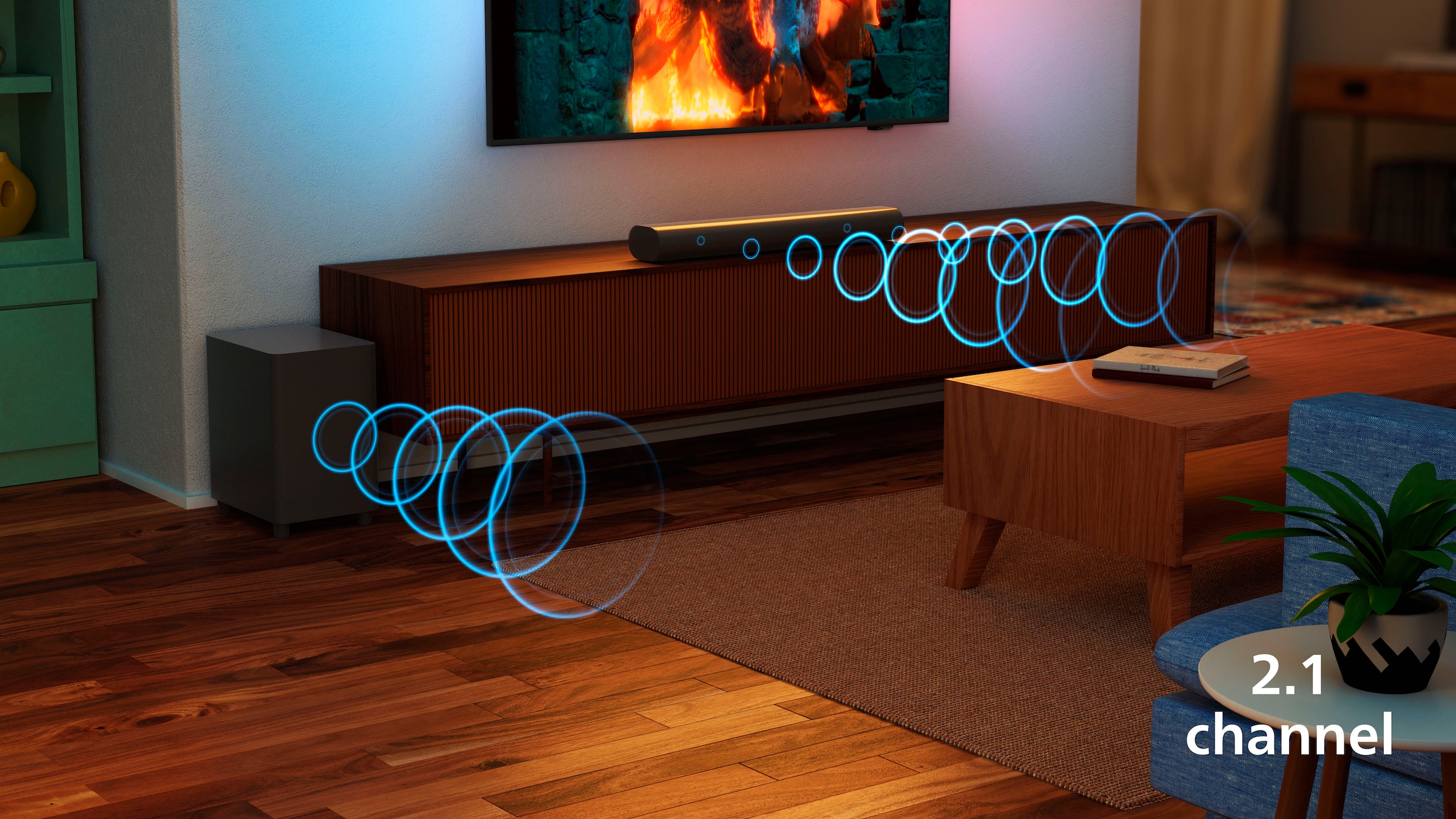 Philips Soundbar »TAB6100«, (Set)