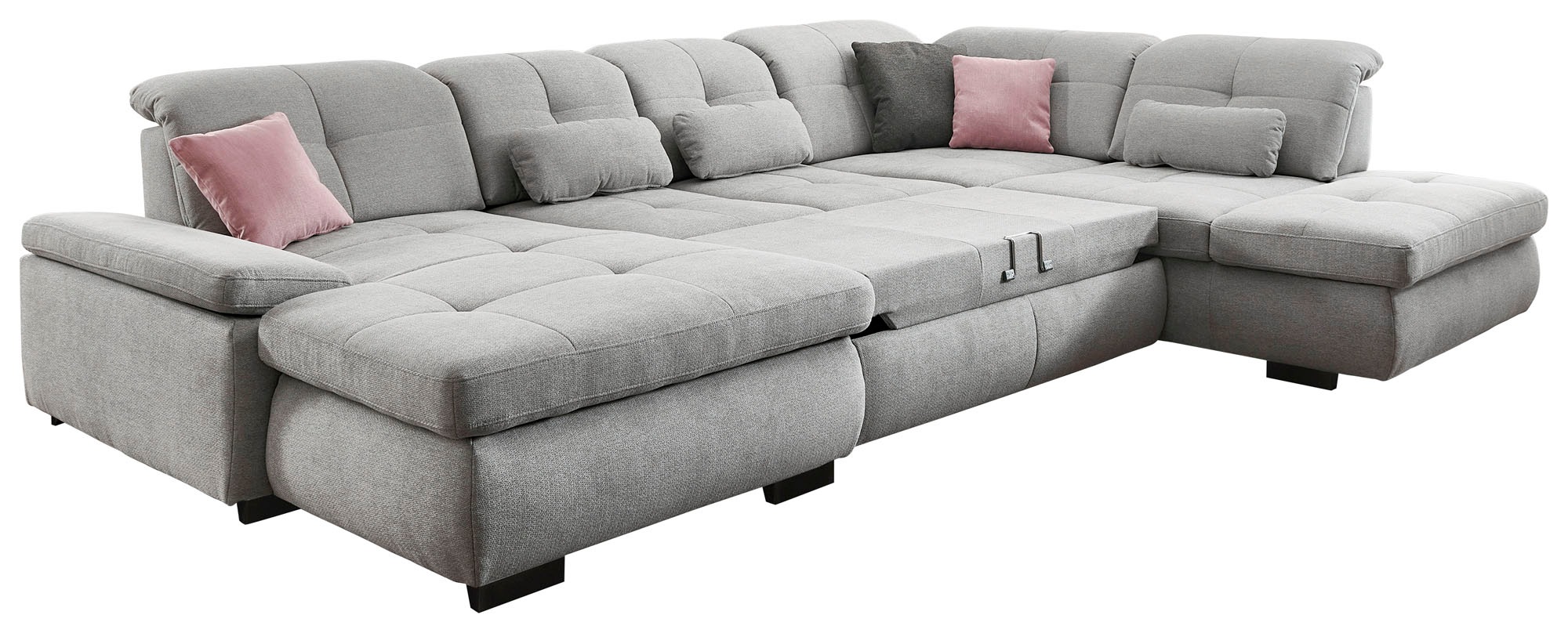 Die PlanBar Ecksofa »MP-IN16012 L-Form, mit Federkern-Polsterung«, inkl. Sitztiefenverstellung wahlweise mit weiteren Funktionen