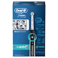 Oral B Elektrische Zahnbürste »Teen Black«, 2 St. Aufsteckbürsten, mit visueller Andruckkontrolle