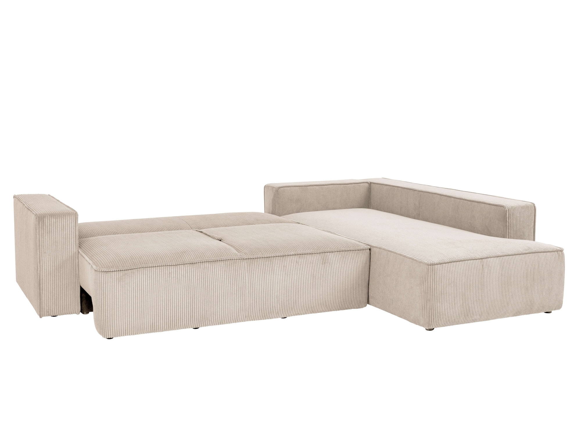 OTTO home Ecksofa »Tillian, Schlafsofa« Breite 294 cm, Breitkord, Sitzfläche mit Taschenfederkern