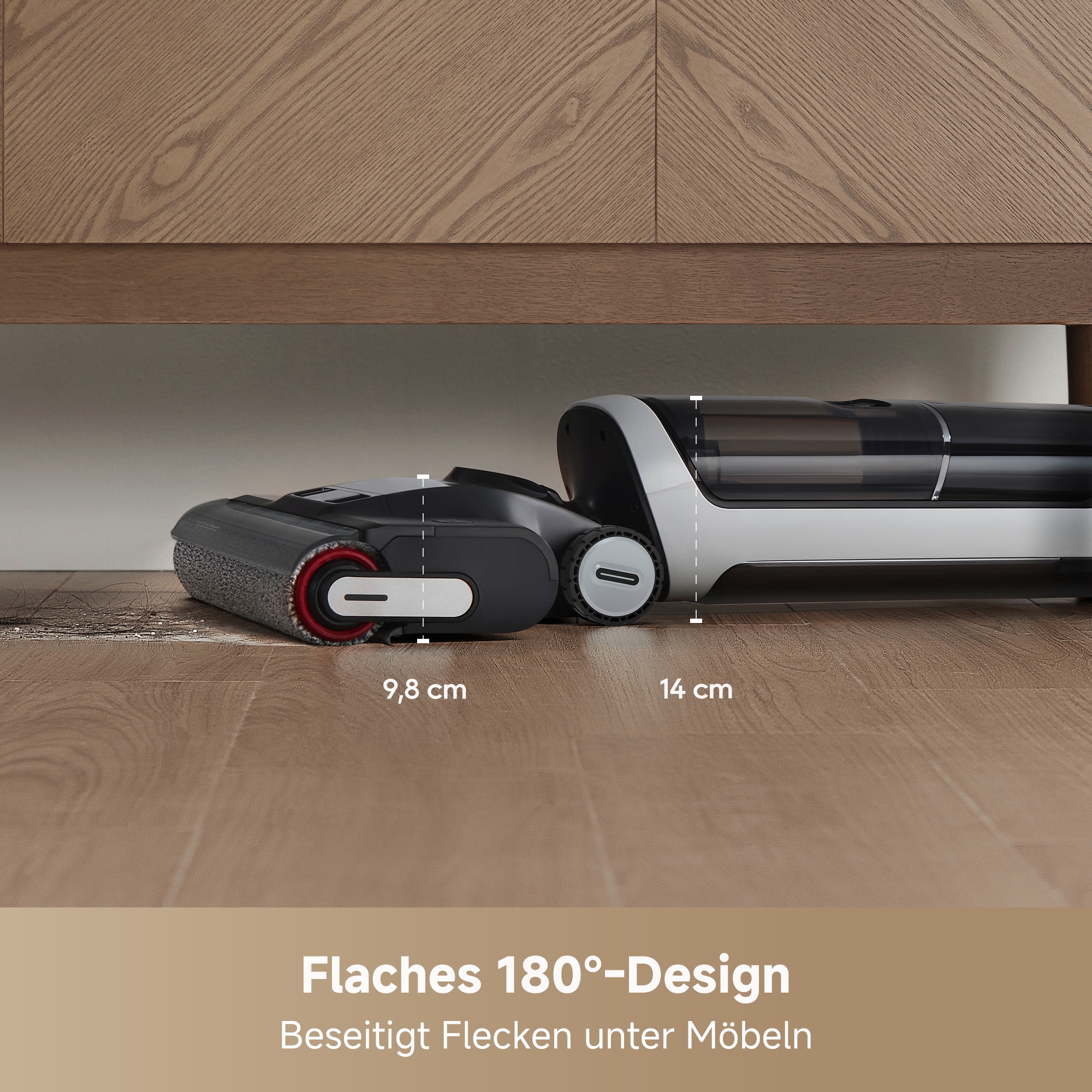 Dreame Nass-Trocken-Sauger »Dreame H14 Pro mit 18.000 Pa Saugkraft« Flexible und gründliche 180° Reinigung , schnelle Trocknung der Bürste