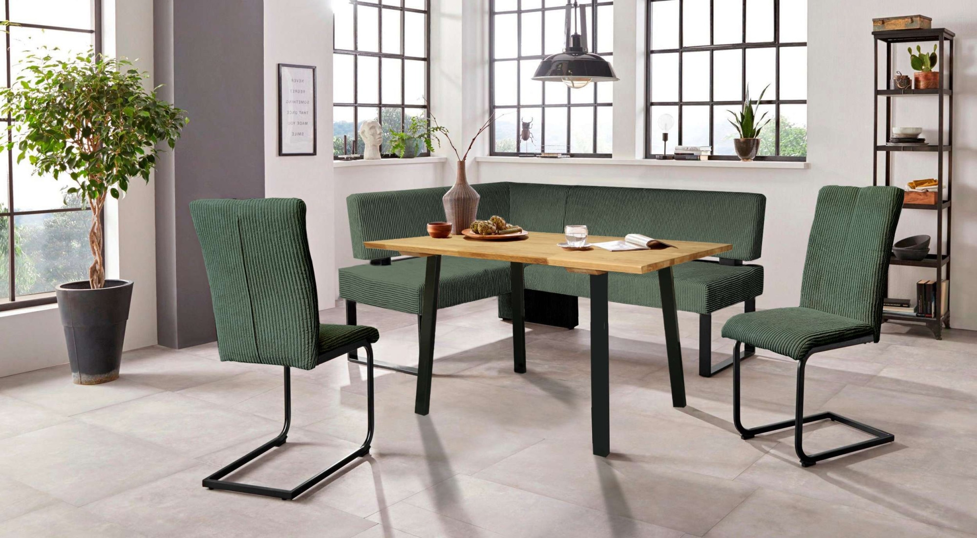 Home affaire Eckbankgruppe »Oliver« Set, 4-tlg, 4 Stk. tlg. Eckbank mit Wel günstig online kaufen