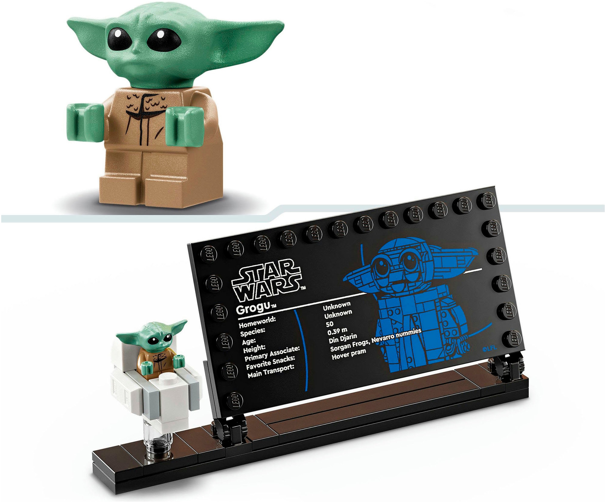 LEGO® Konstruktionsspielsteine »Grogu™ in seiner Repulsorwiege (75403), LEGO Star Wars«, (1048 St.), Made in Europe