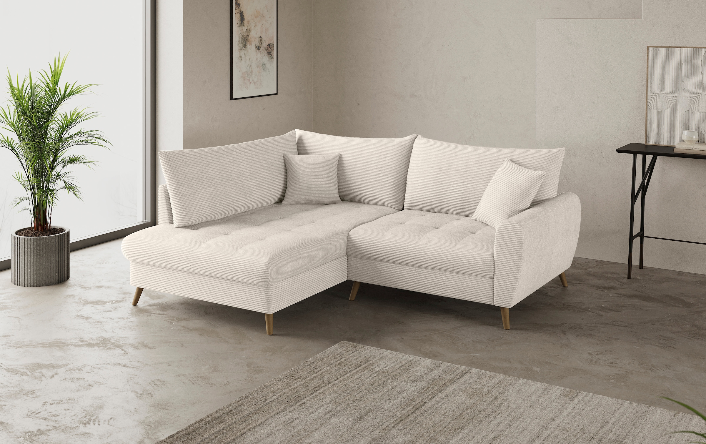 Mr. Couch Ecksofa »Blackburn II, L-Form«, Mit Kaltschaumpolsterung bis 140 kg belastbar