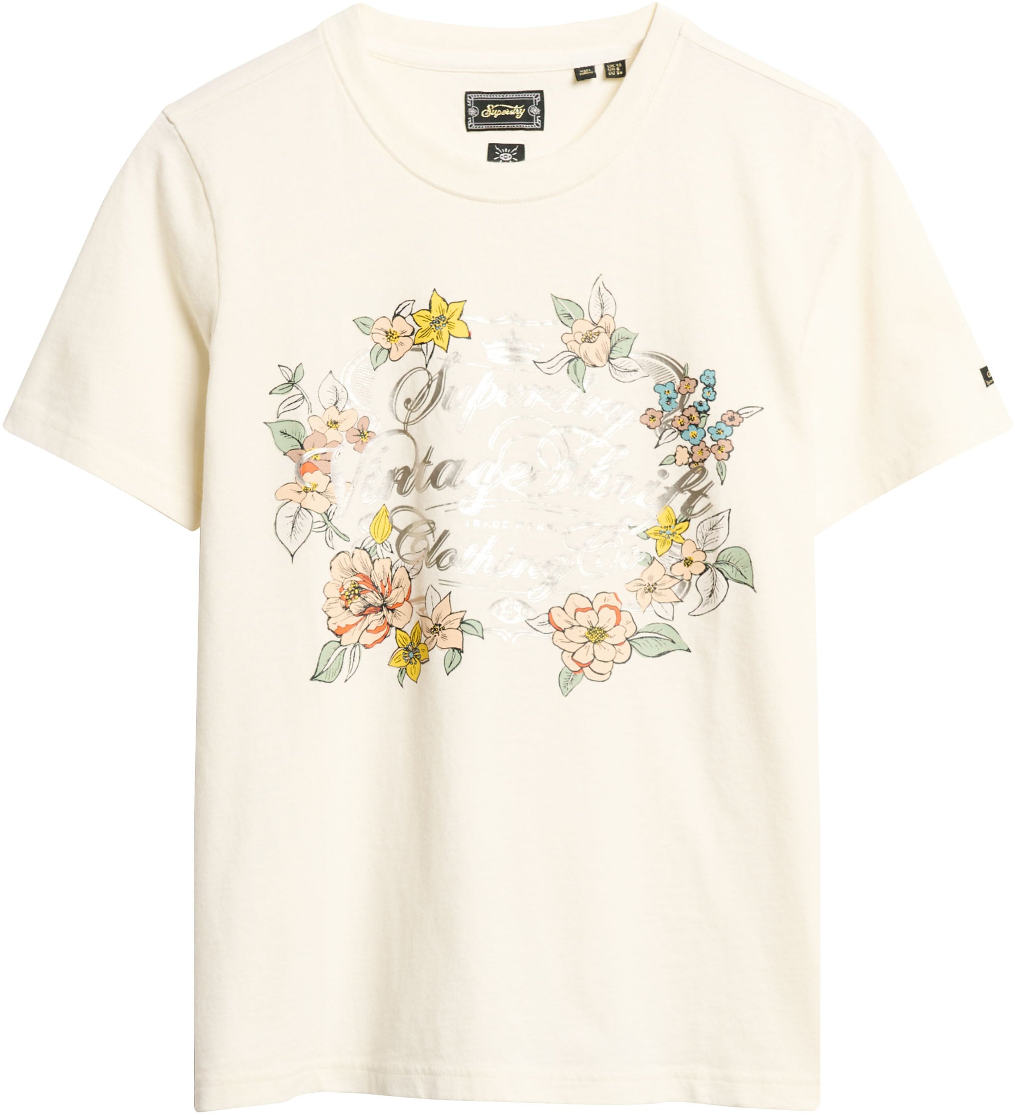 Superdry Print-Shirt »FLORAL GRAPHIC RELAXED TSHIRT«