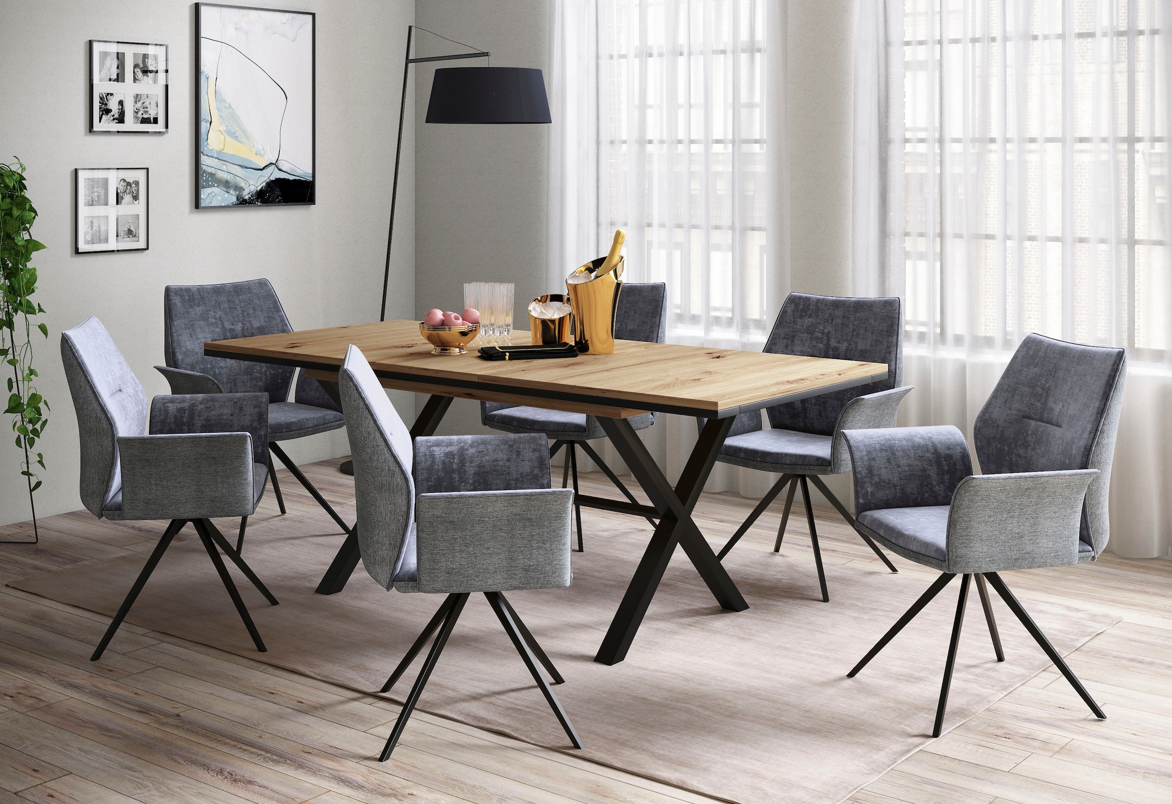 HELA Esszimmersessel »SUSANNE« Set,  Esszimmerstuhl, Drehstuhl, 1 oder 4 Stück