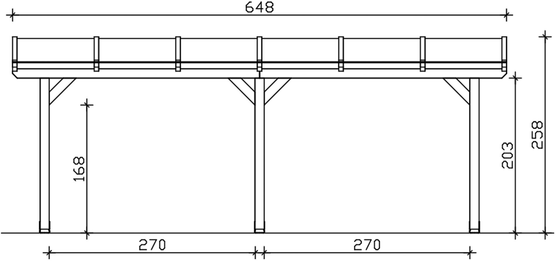 Skanholz Terrassendach »Bormio«