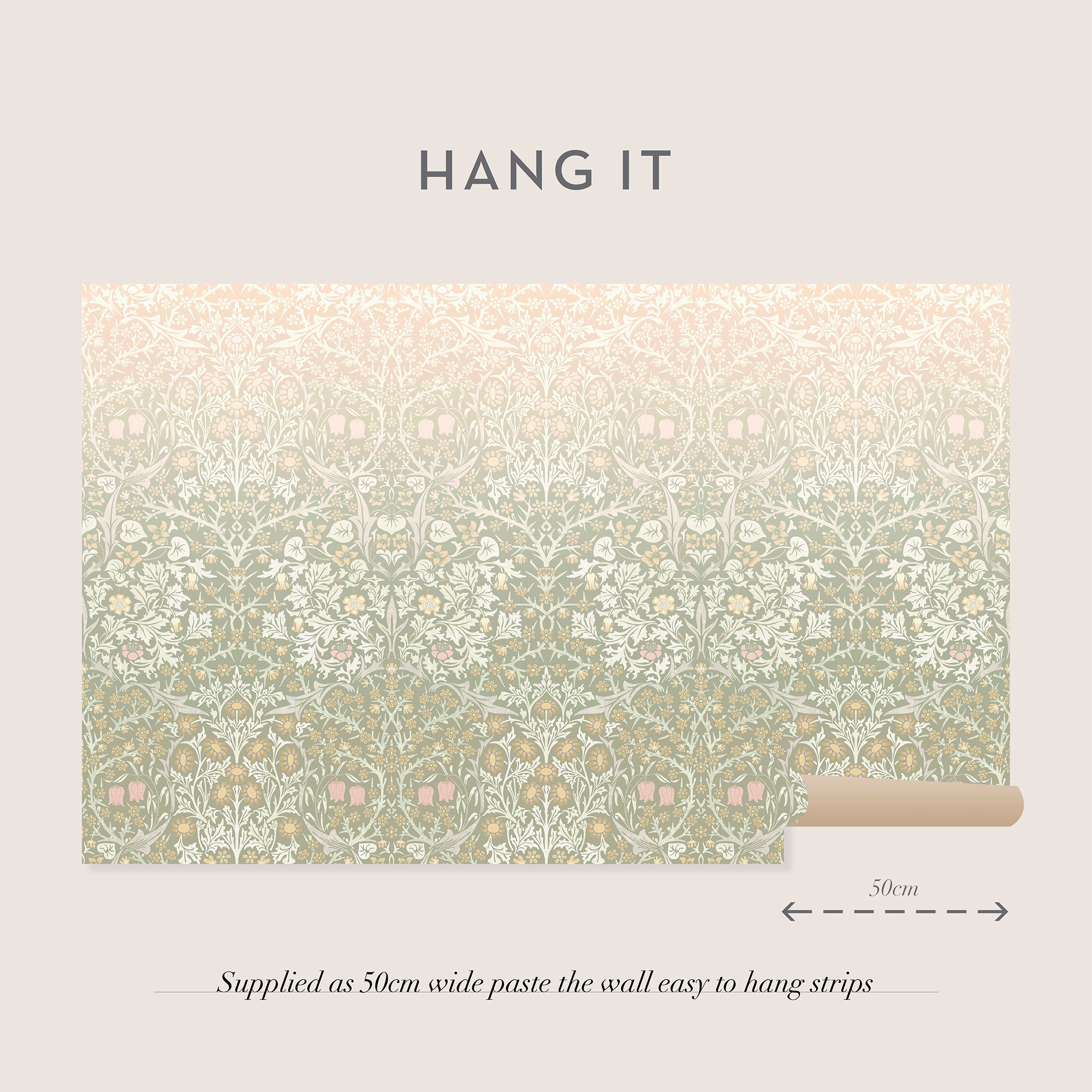 WILLIAM MORRIS AT HOME Vliestapete »Blackthorn«, Retro, Designer Tapete, 10mx52cm (ca. 5m2)