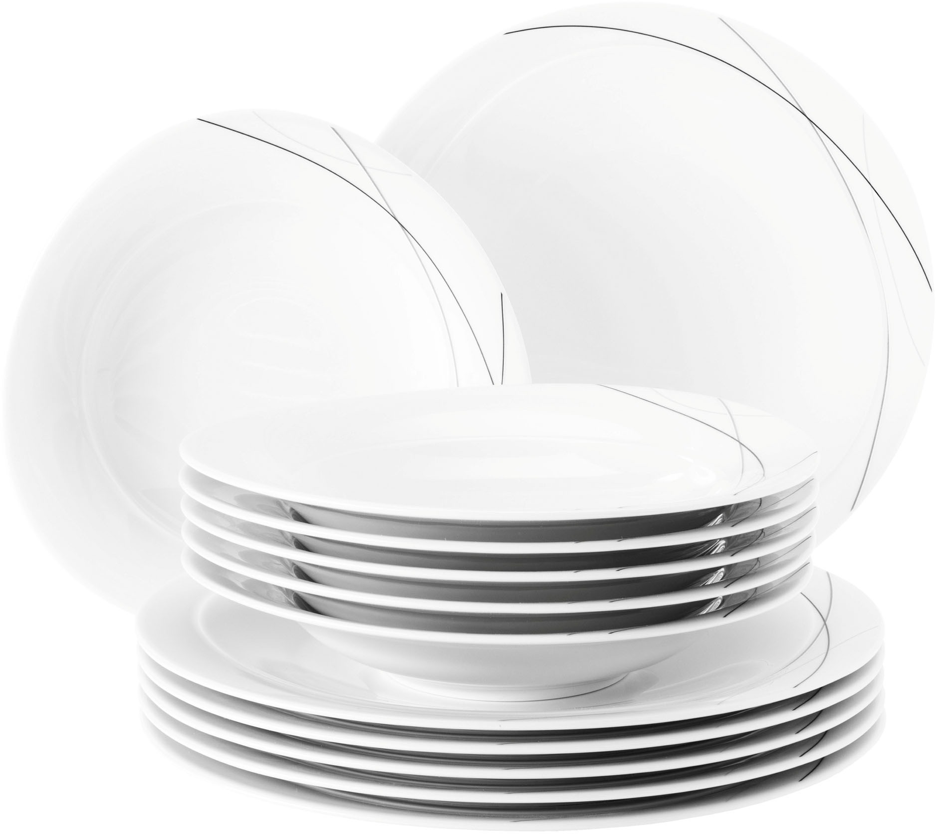 Seltmann Weiden Tafelservice »Teller Set, Geschirr-Set Trio Highline«, (Set günstig online kaufen