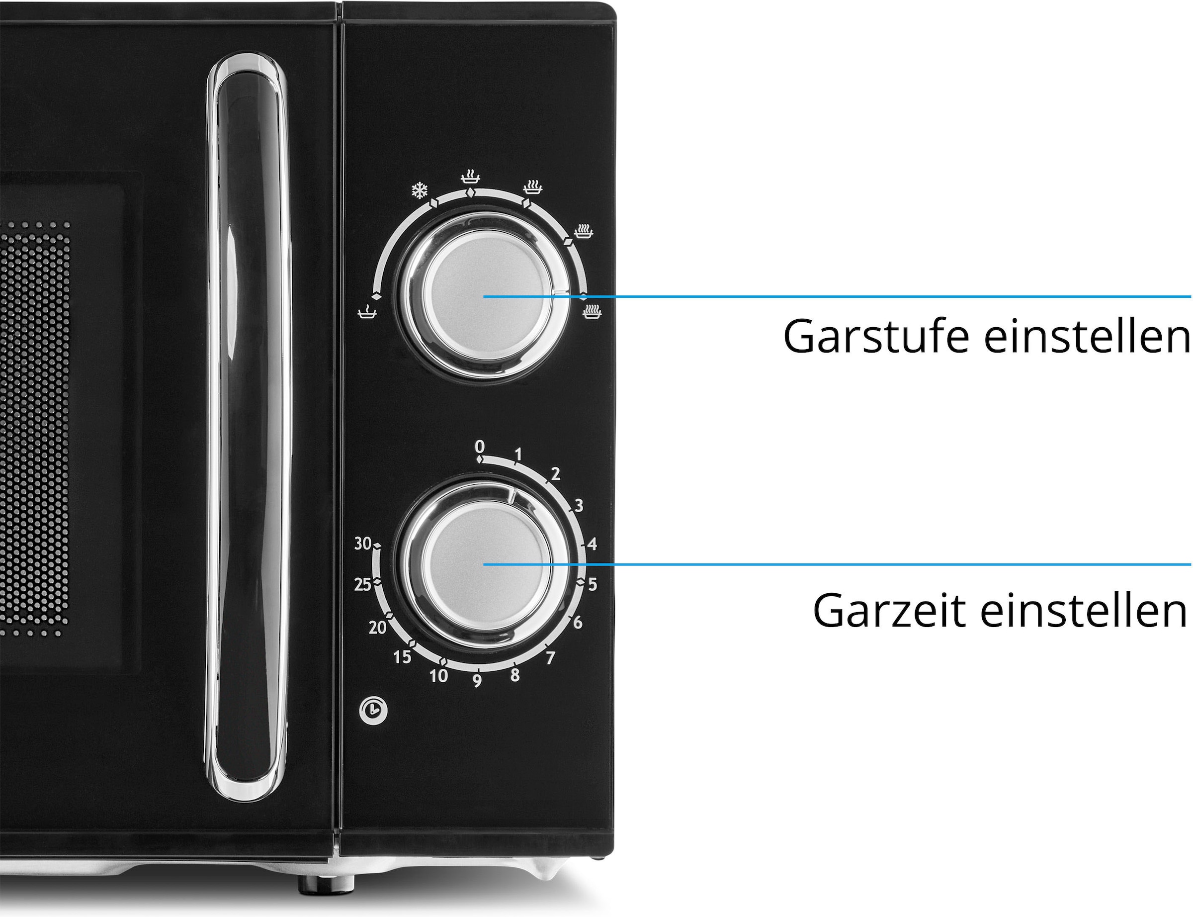 Medion® Mikrowelle »MD 15644«, Mikrowelle, 700 W, Leistung 700 W, 6 Leistungsstufen, Auftaufunktion
